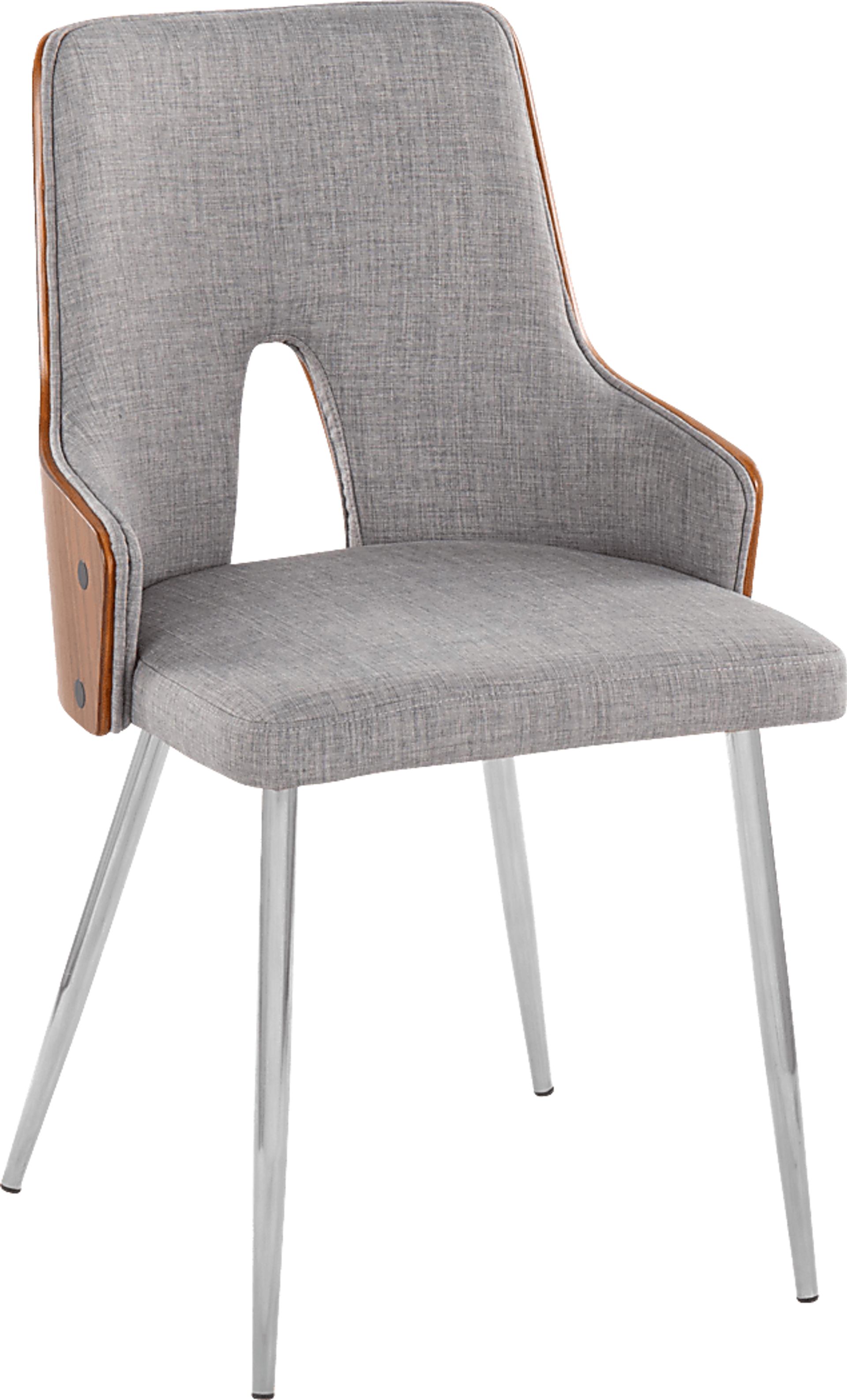 Zennia IV Gray Dining Chair, Set of 2 - Image 3