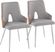 Zennia IV Gray Dining Chair, Set of 2