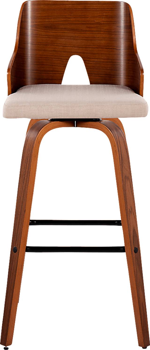 Zennia V Beige Barstool, Set of 2 - Thumbnail - Image 10