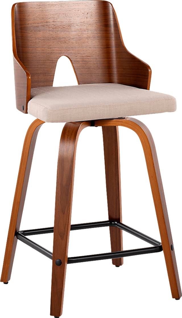 Zennia V Beige Counter Height Stool, Set of 2 - Thumbnail - Image 6