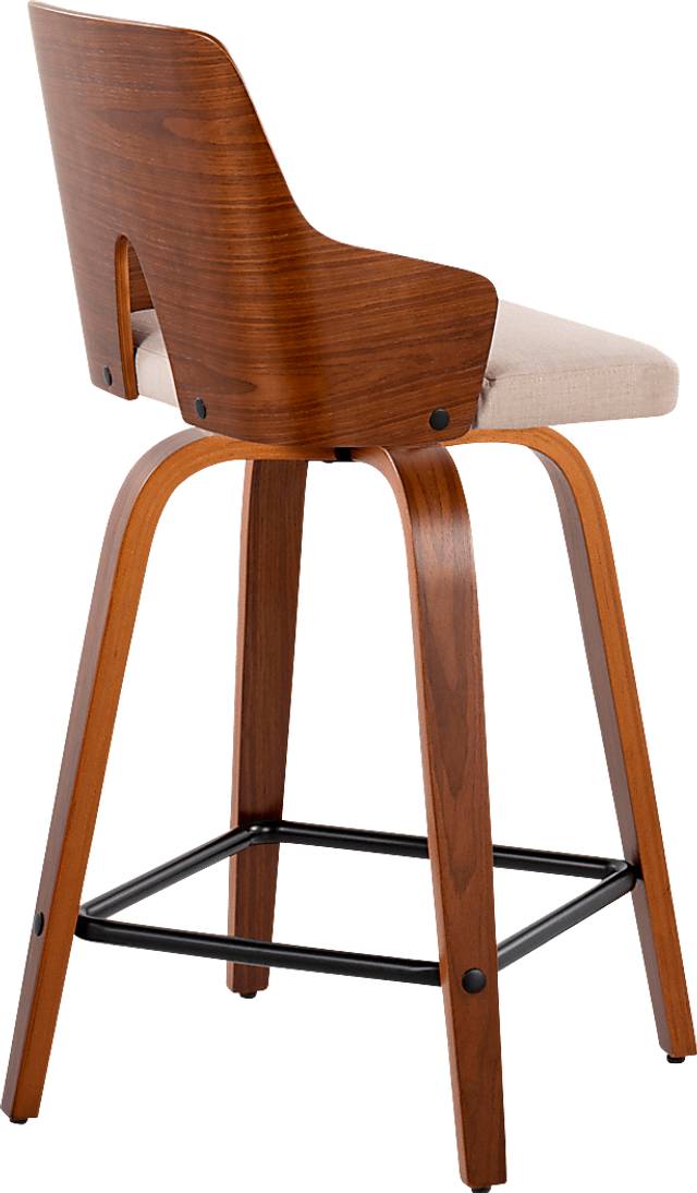 Zennia V Beige Counter Height Stool, Set of 2 - Thumbnail - Image 8