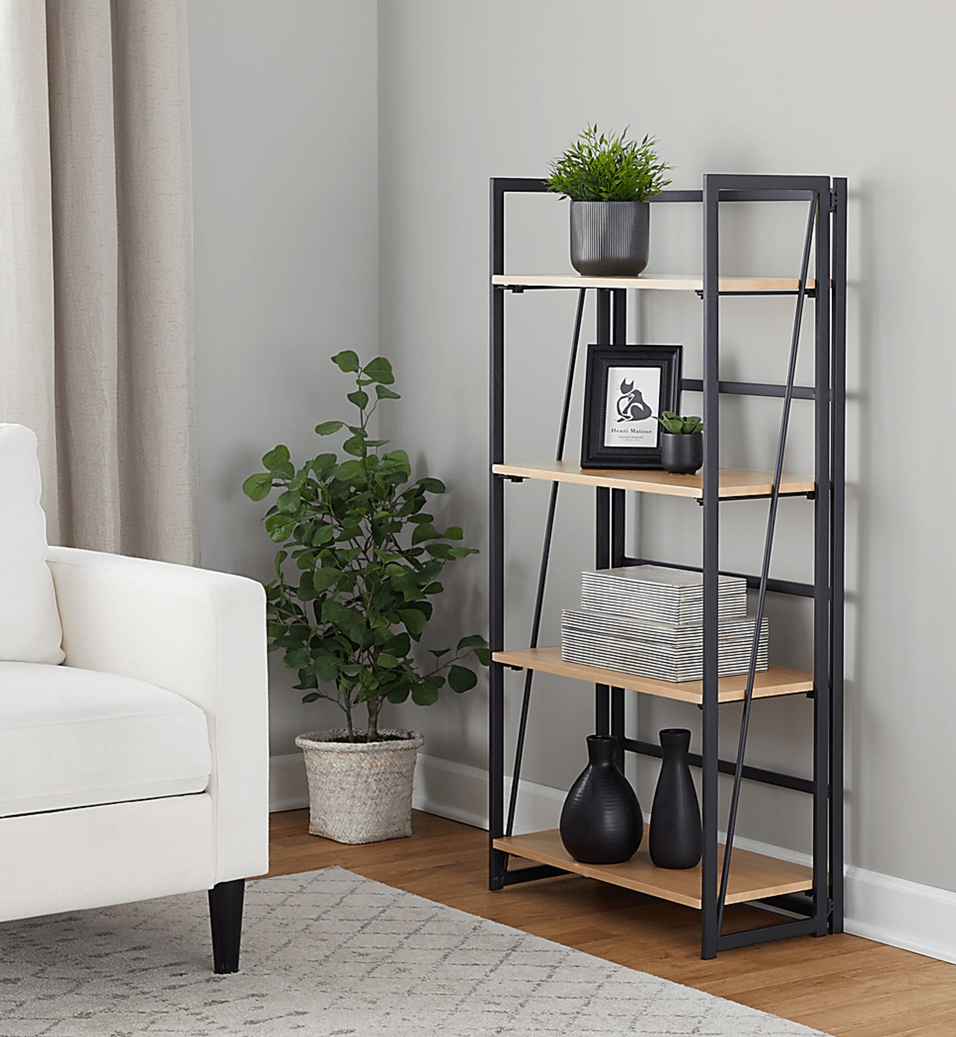 Zenobia Black Bookcase - Image 2