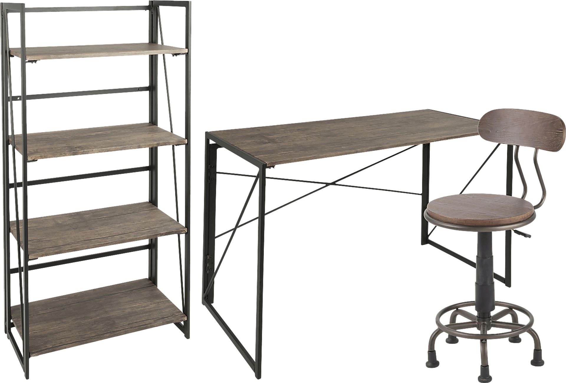 Zenobia Brown 3 Pc Office Set - Image 1