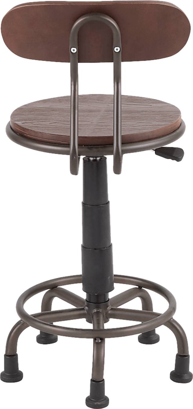 Zenobia Brown Office Chair - Thumbnail - Image 3