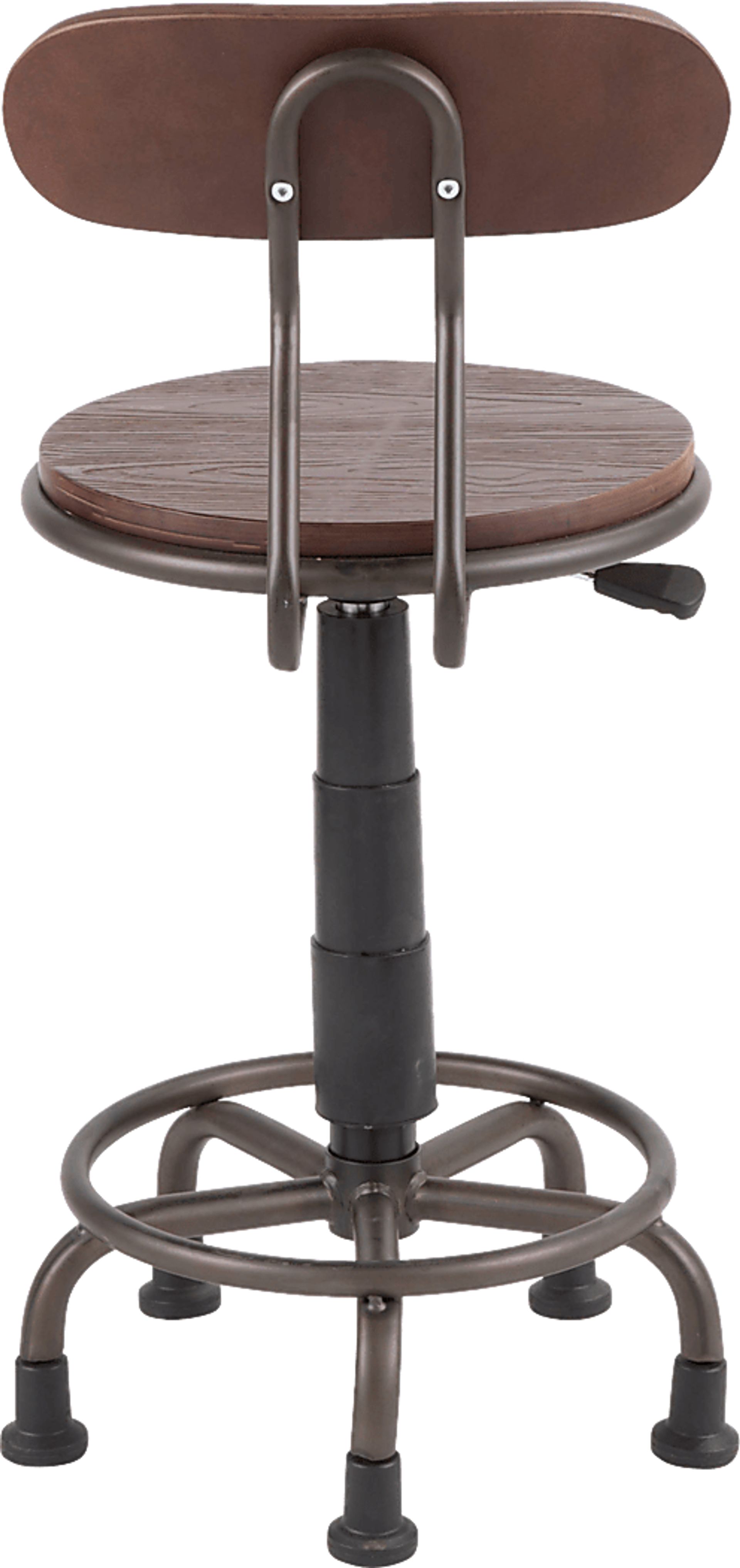 Zenobia Brown Office Chair - Image 3