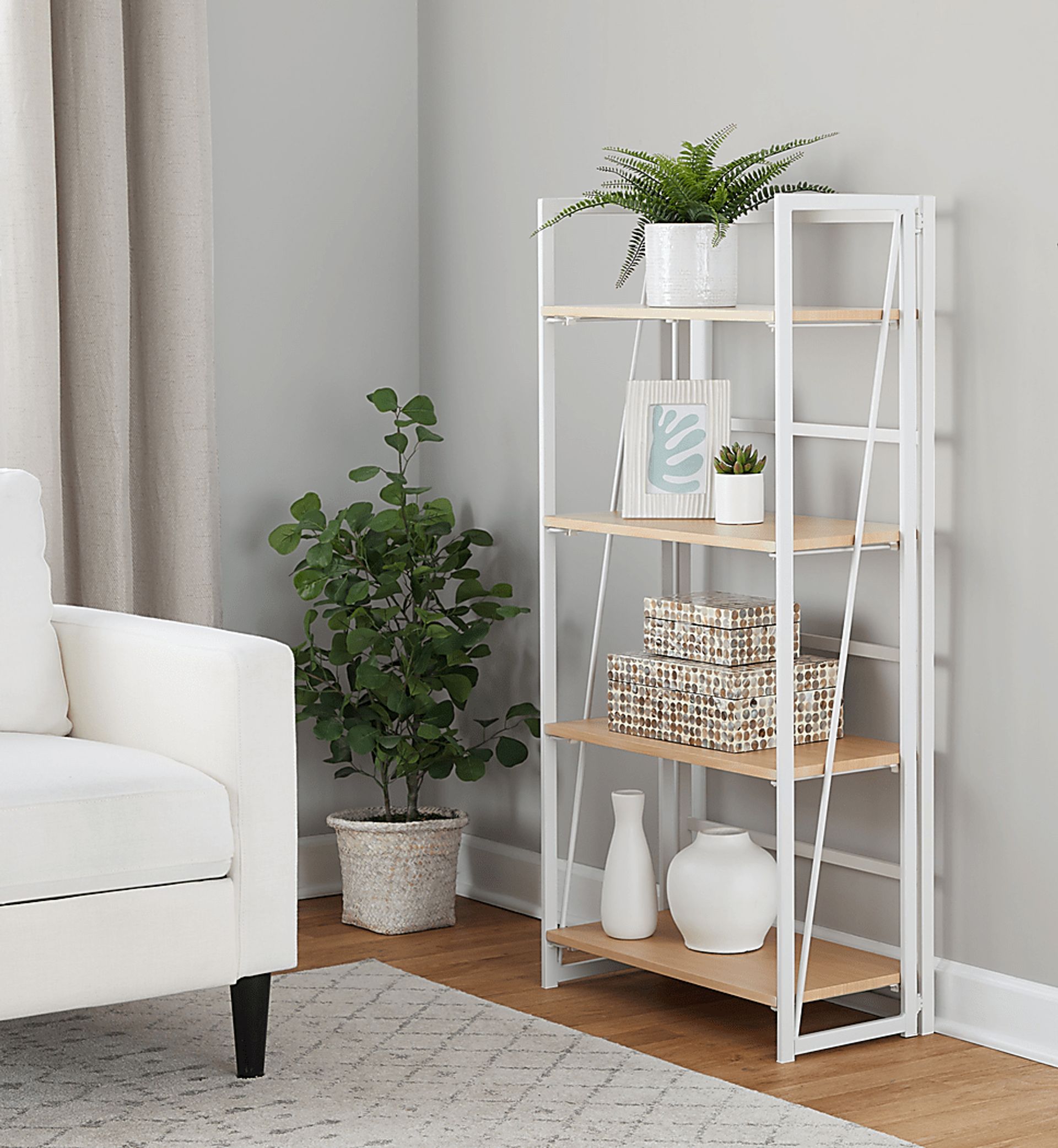 Zenobia White Bookcase - Image 2