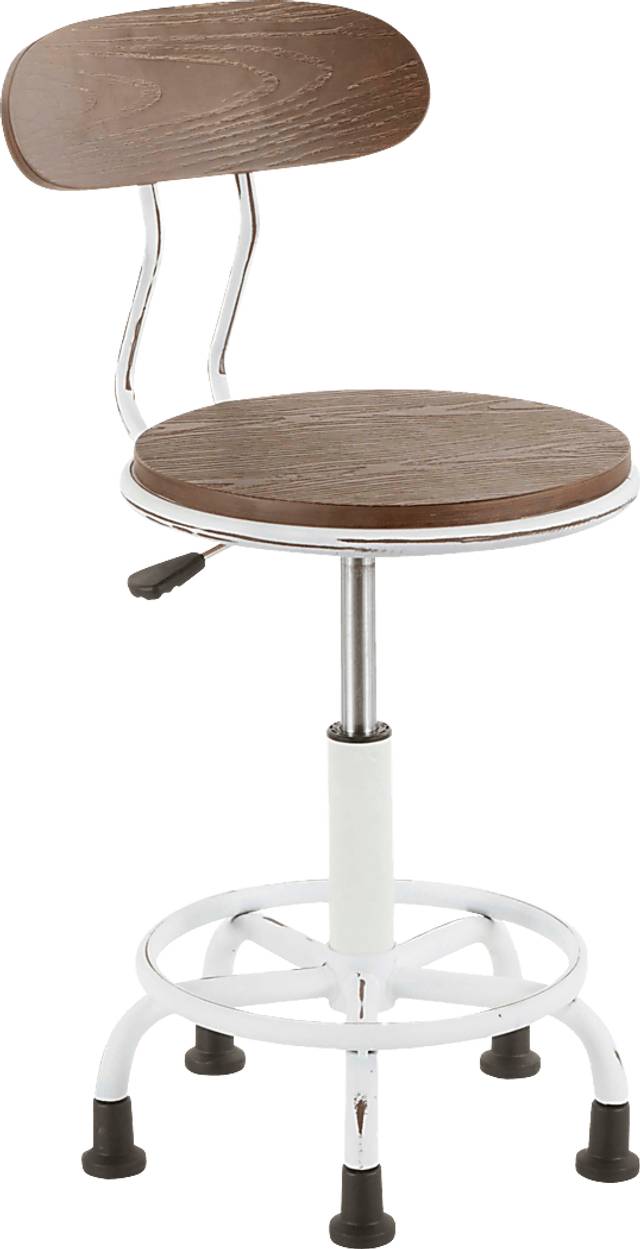 Zenobia White Office Chair - Thumbnail - Image 1