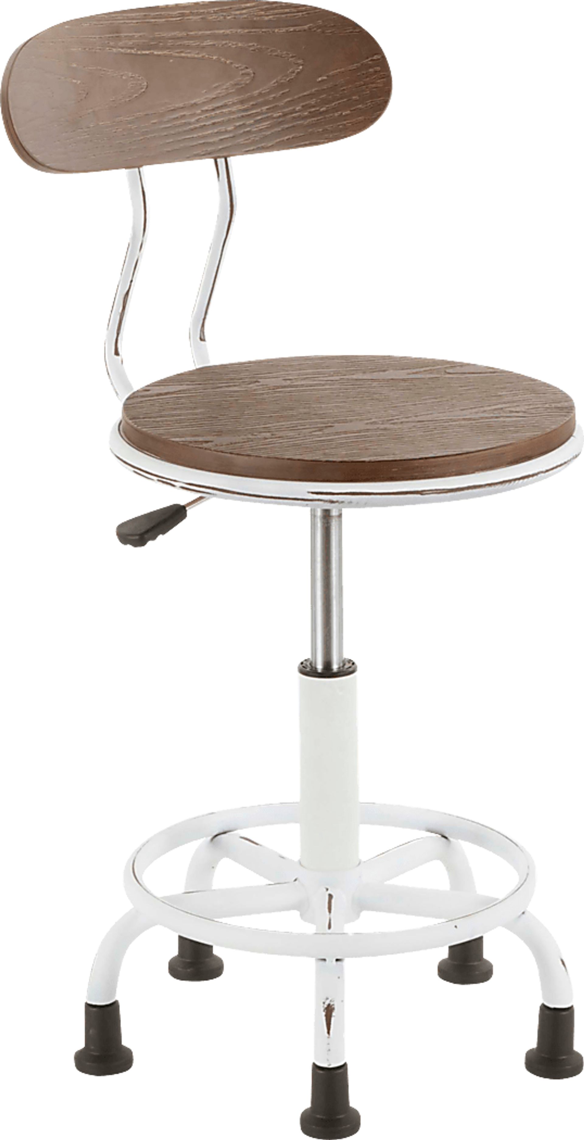 Zenobia White Office Chair - Image 1
