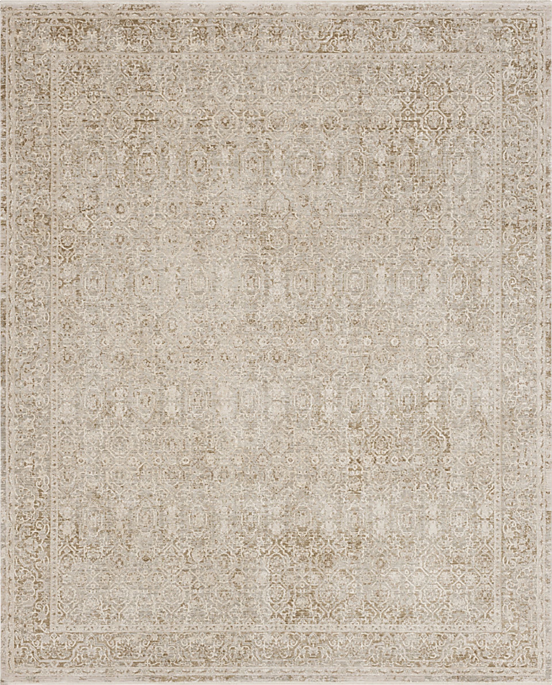 Zenric Beige 7'10' x 10' Rug - Image 1