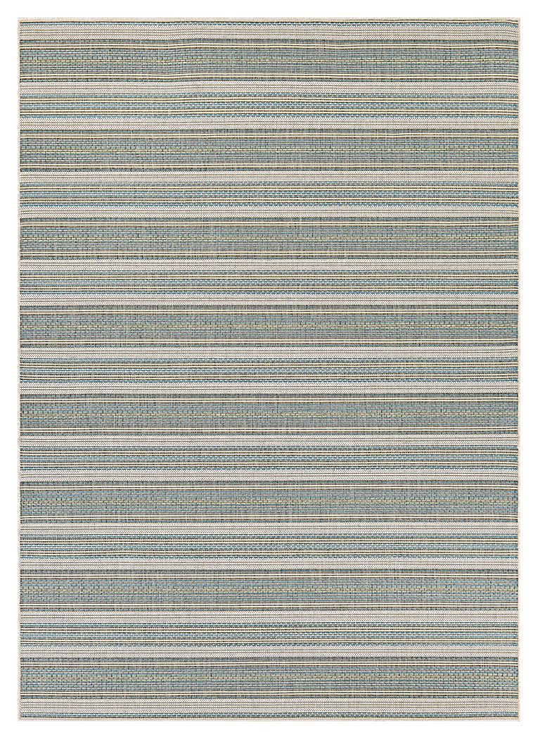 Zentro Blue 5'10 x 9'2 Indoor/Outdoor Rug