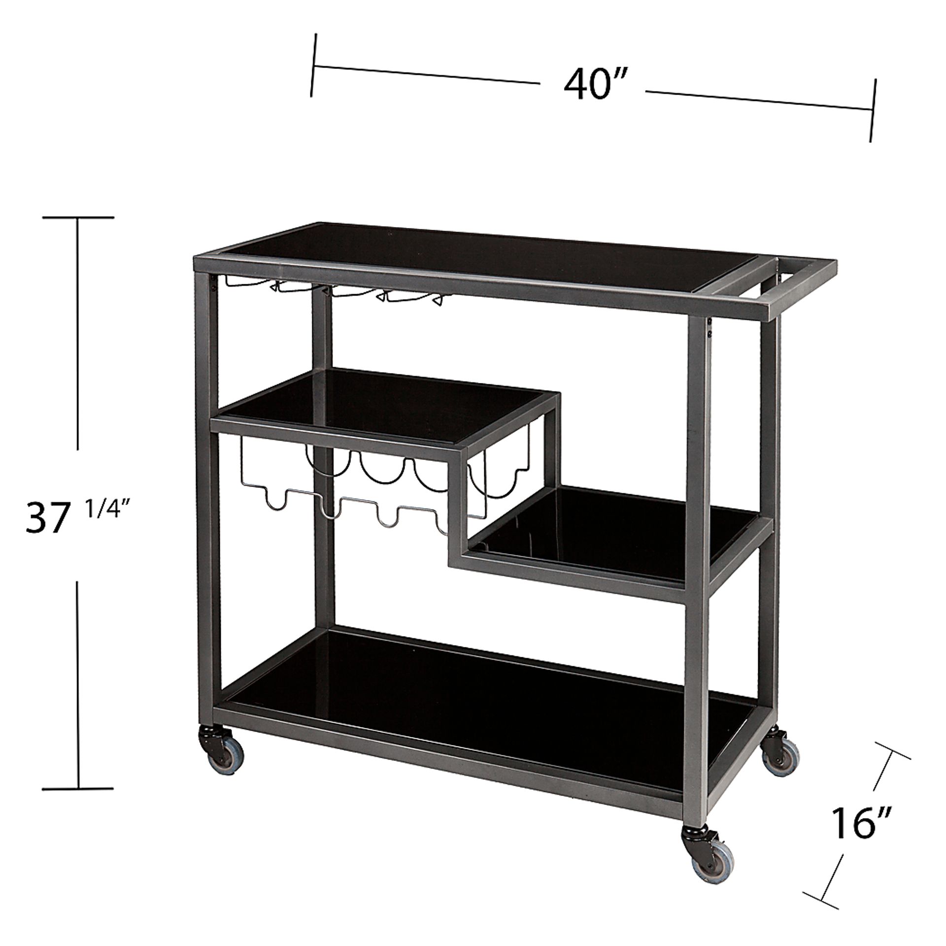 Zephs Black Bar Cart - Image 7