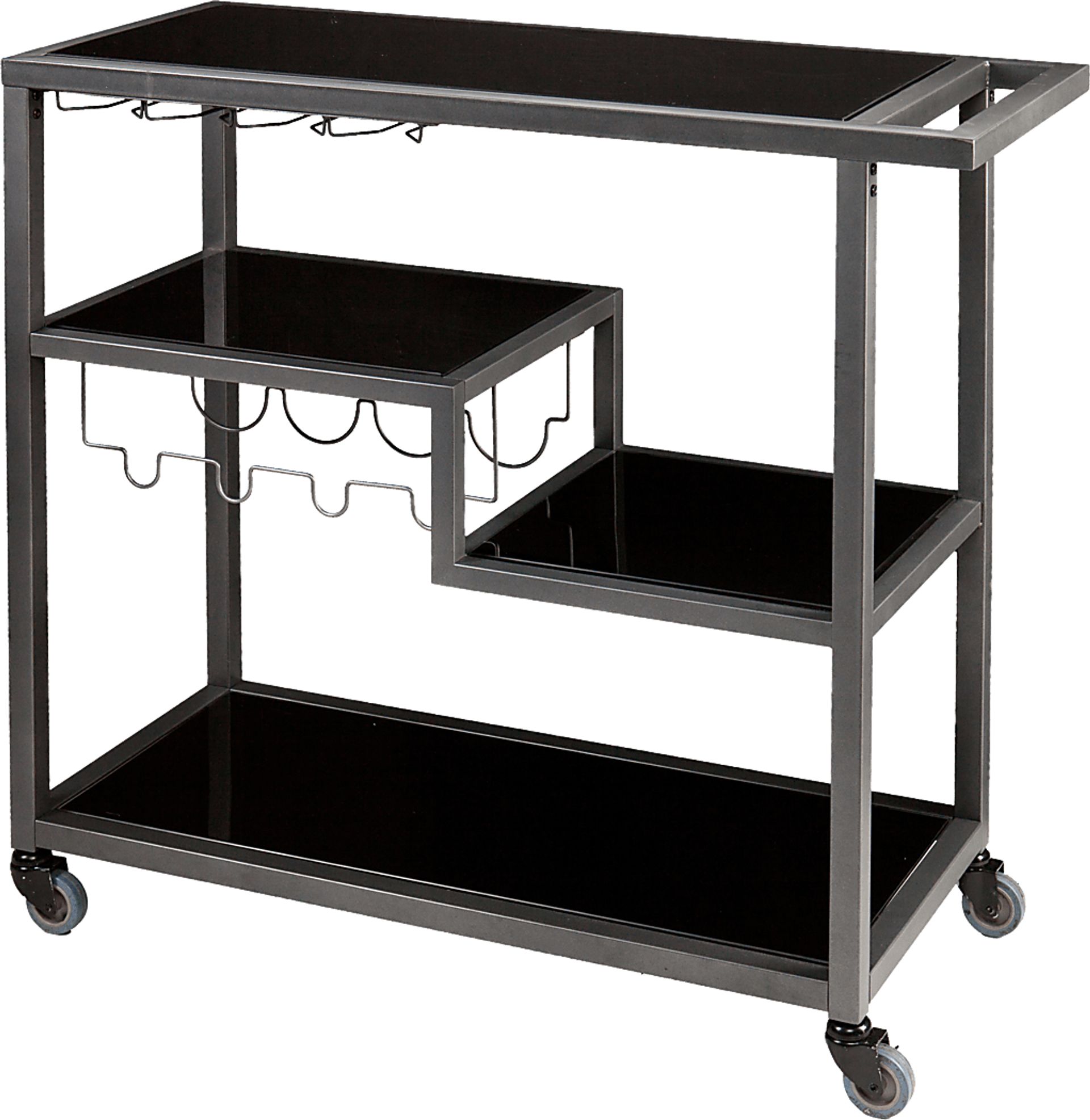 Zephs Black Bar Cart - Image 1