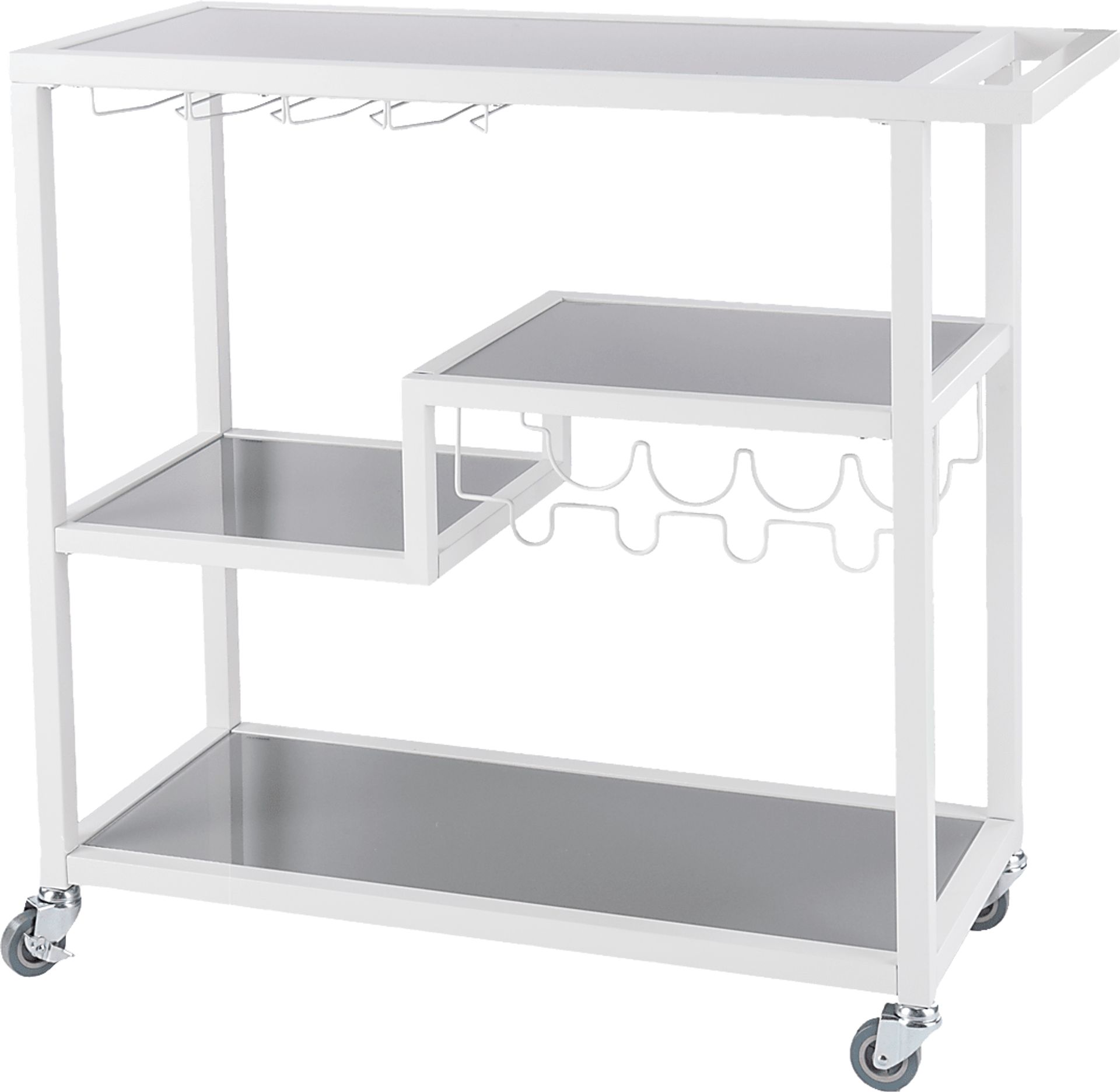 Zephs White Bar Cart - Image 1