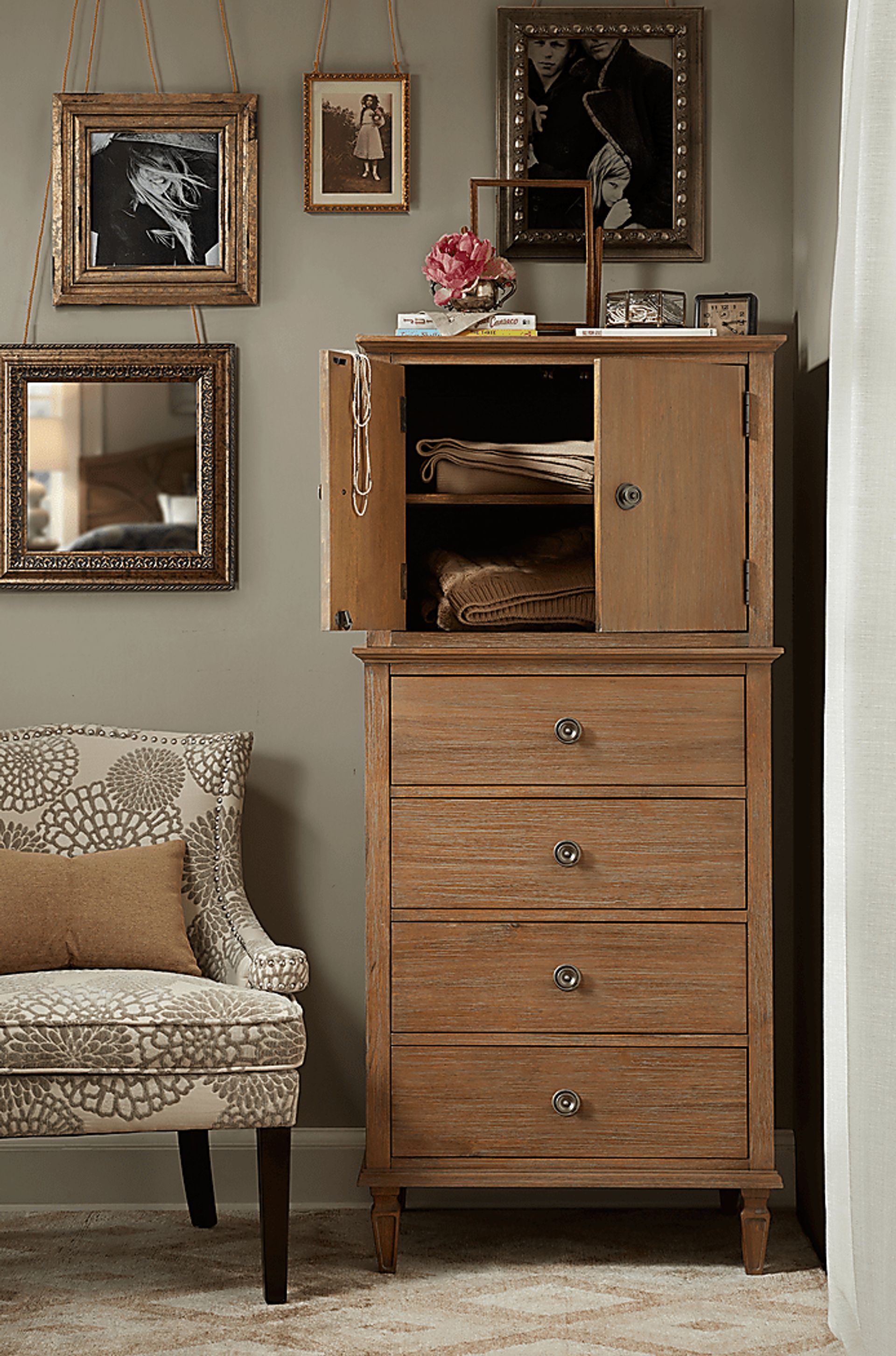 Zerlee Natural Accent Chair - Image 1