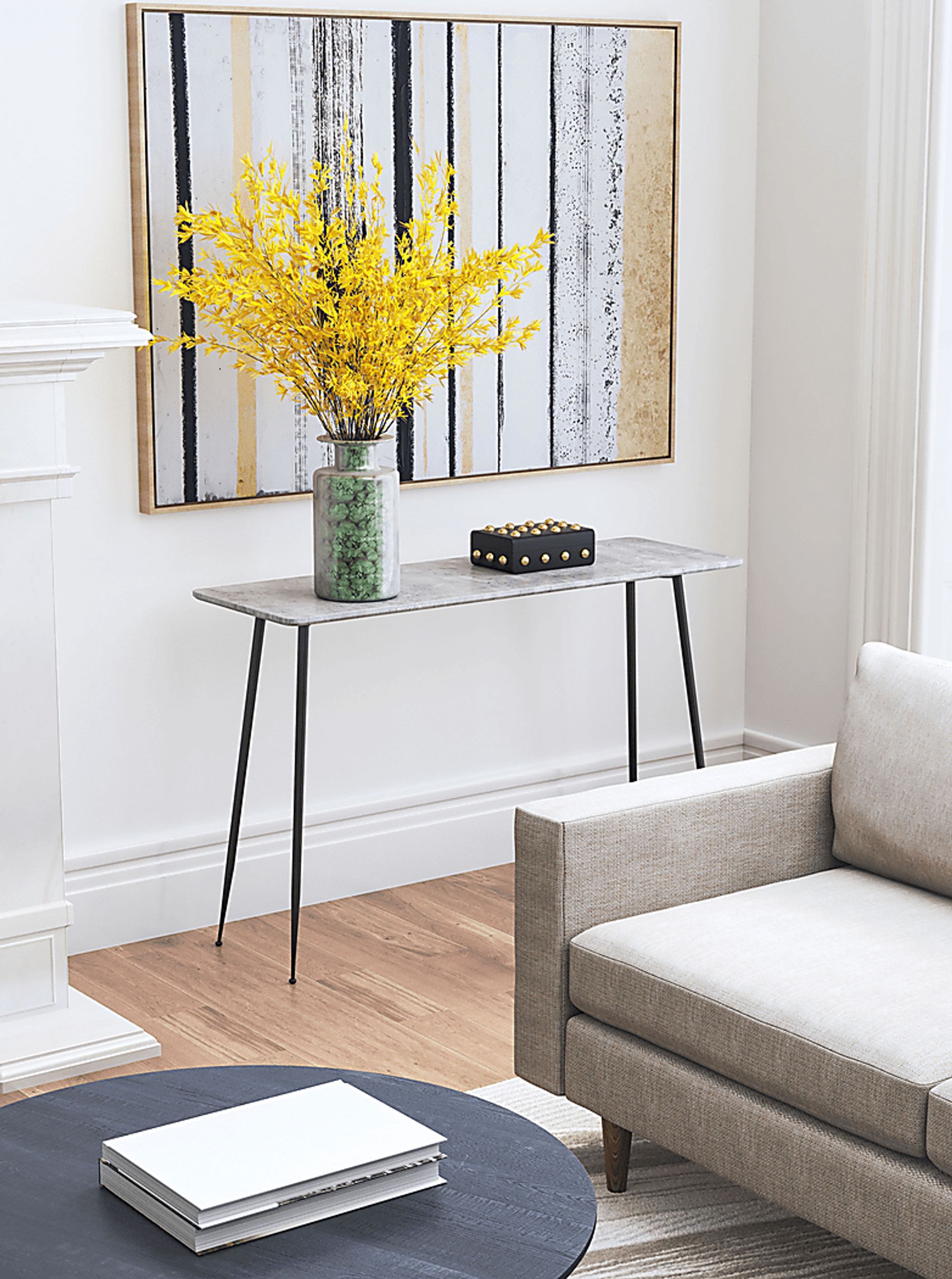 Zermat Gray Sofa Table - Image 5