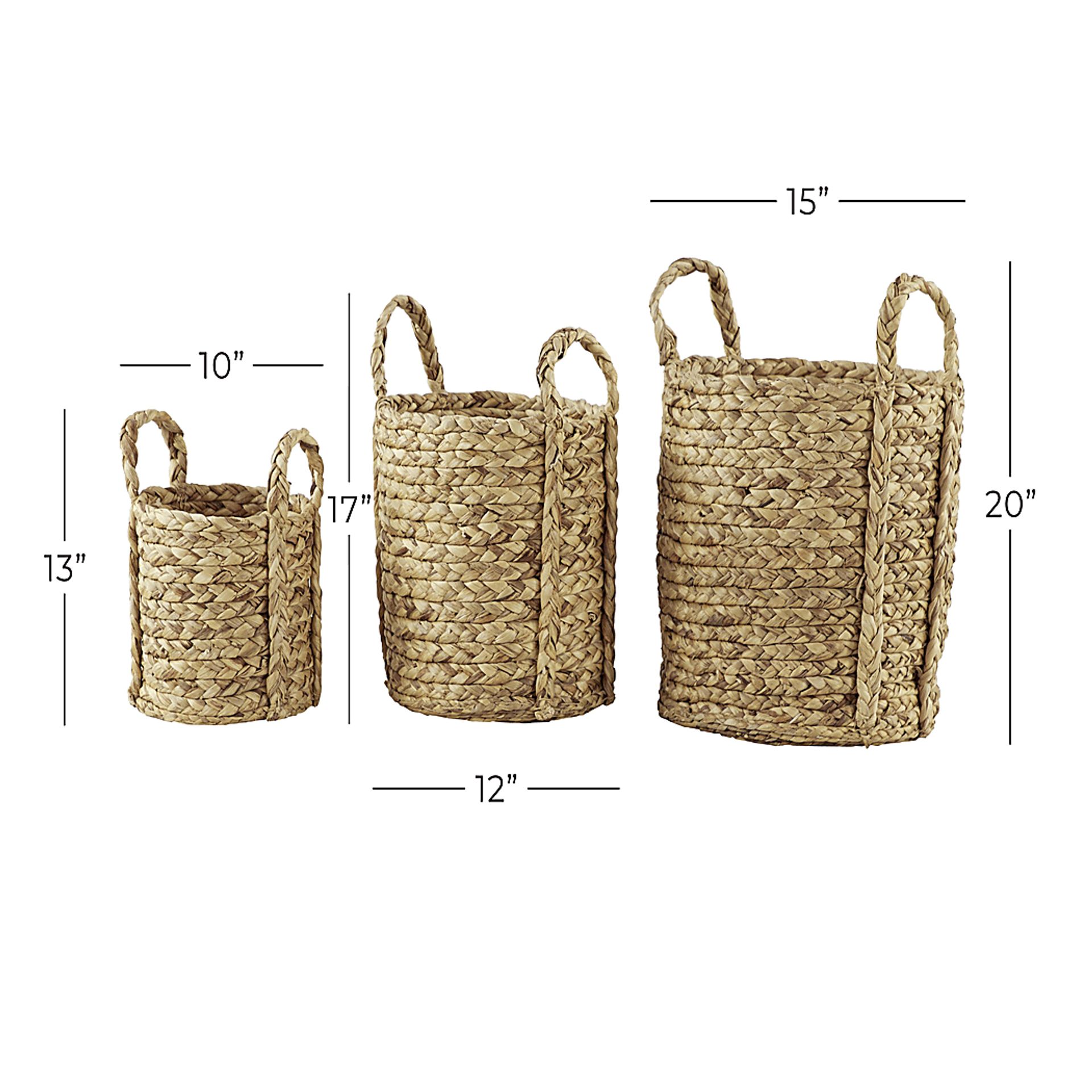 Zesti Brown Basket, Set of 3 - Image 7