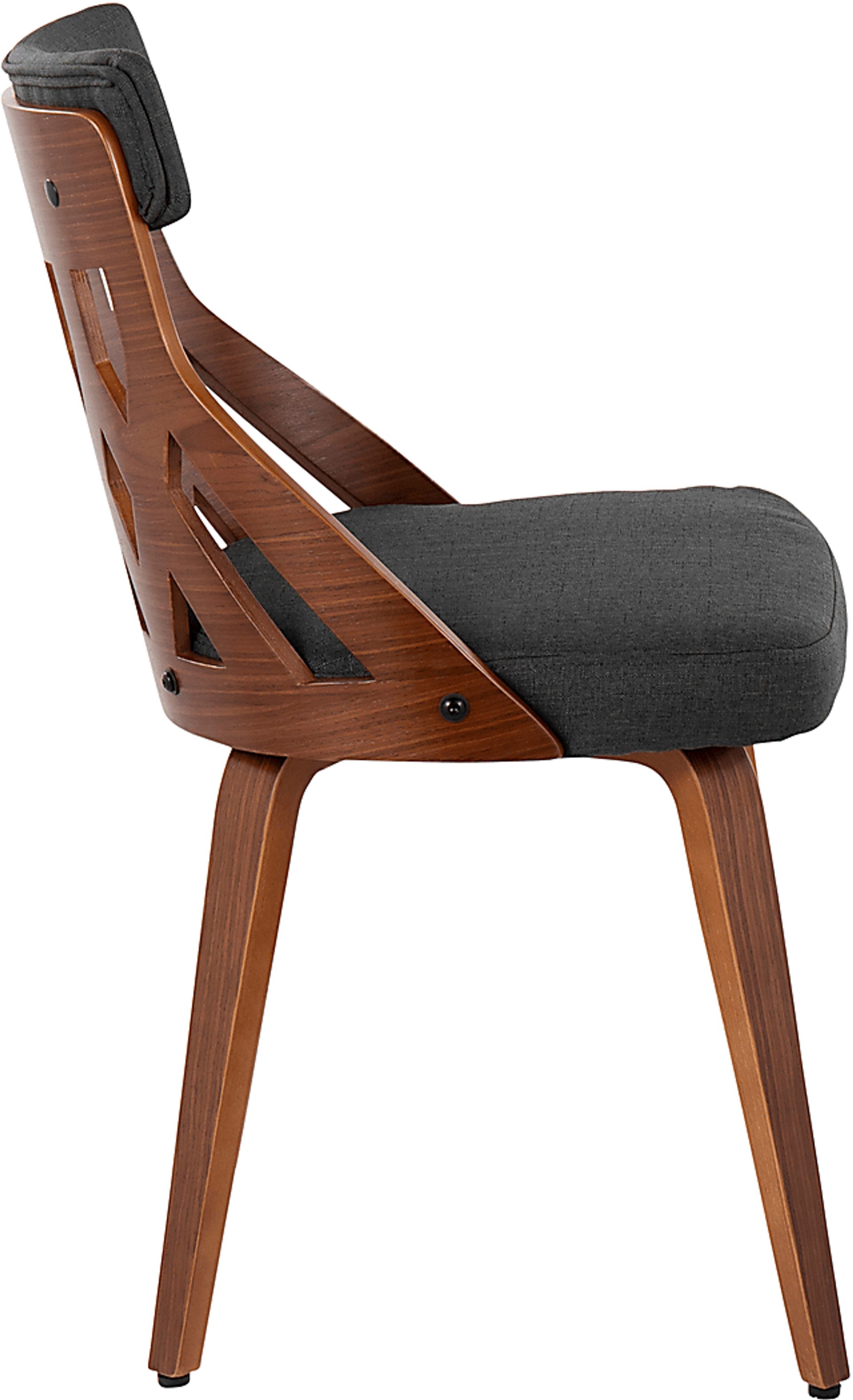 Zettel Charcoal Dining Chair Set of 2 - Image 3