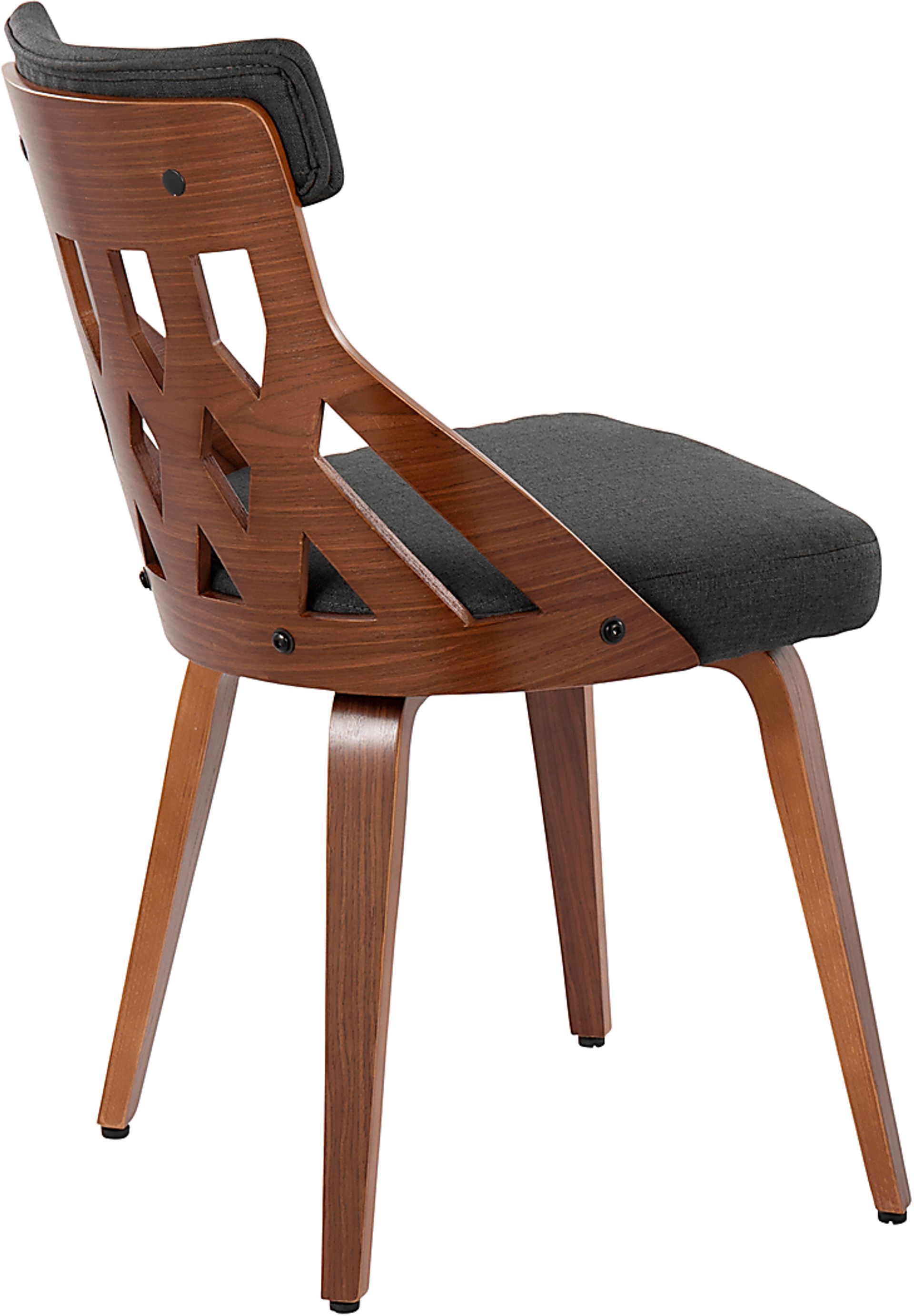 Zettel Charcoal Dining Chair Set of 2 - Image 4