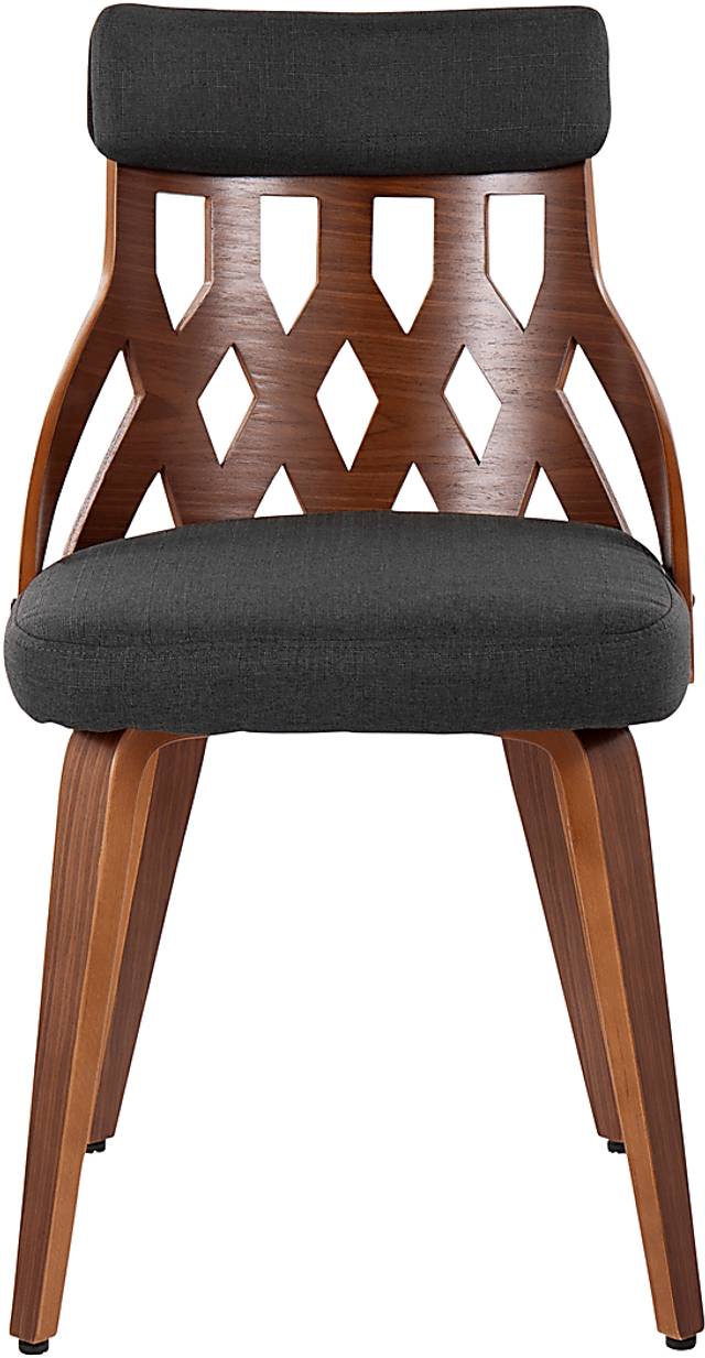 Zettel Charcoal Dining Chair Set of 2 - Thumbnail - Image 6