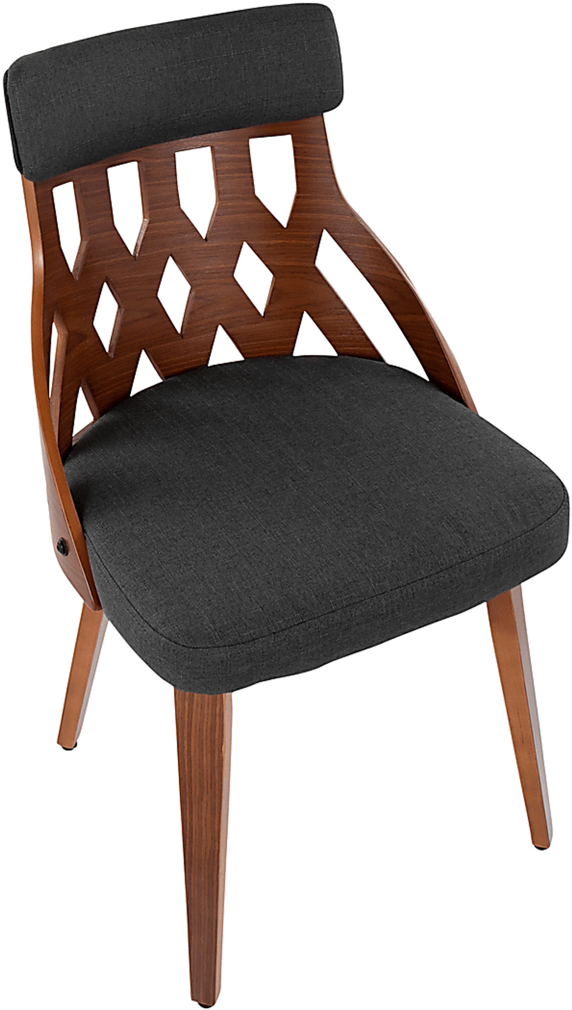 Zettel Charcoal Dining Chair Set of 2 - Image 7