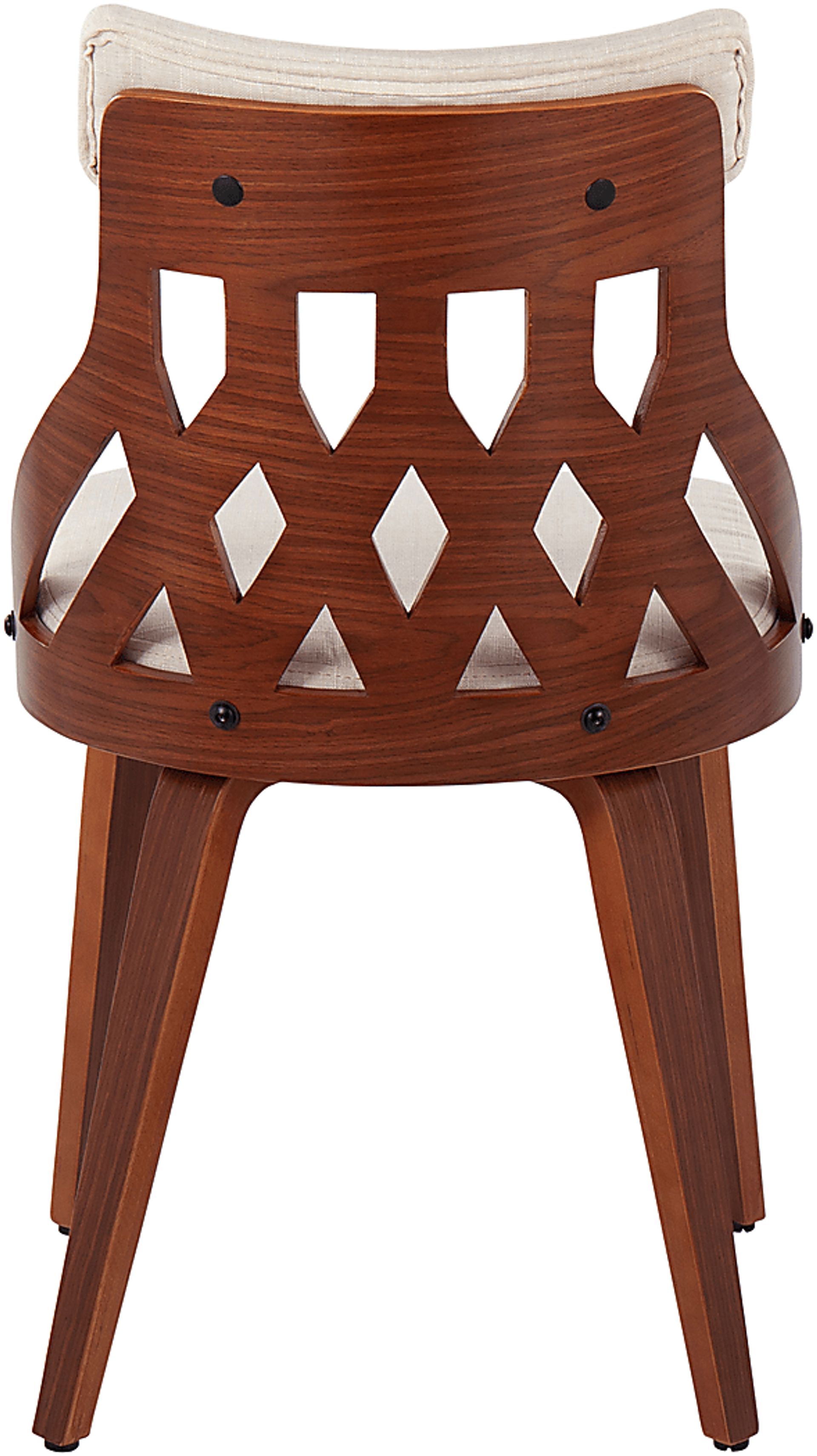Zettel Cream Dining Chair Set of 2 - Image 3