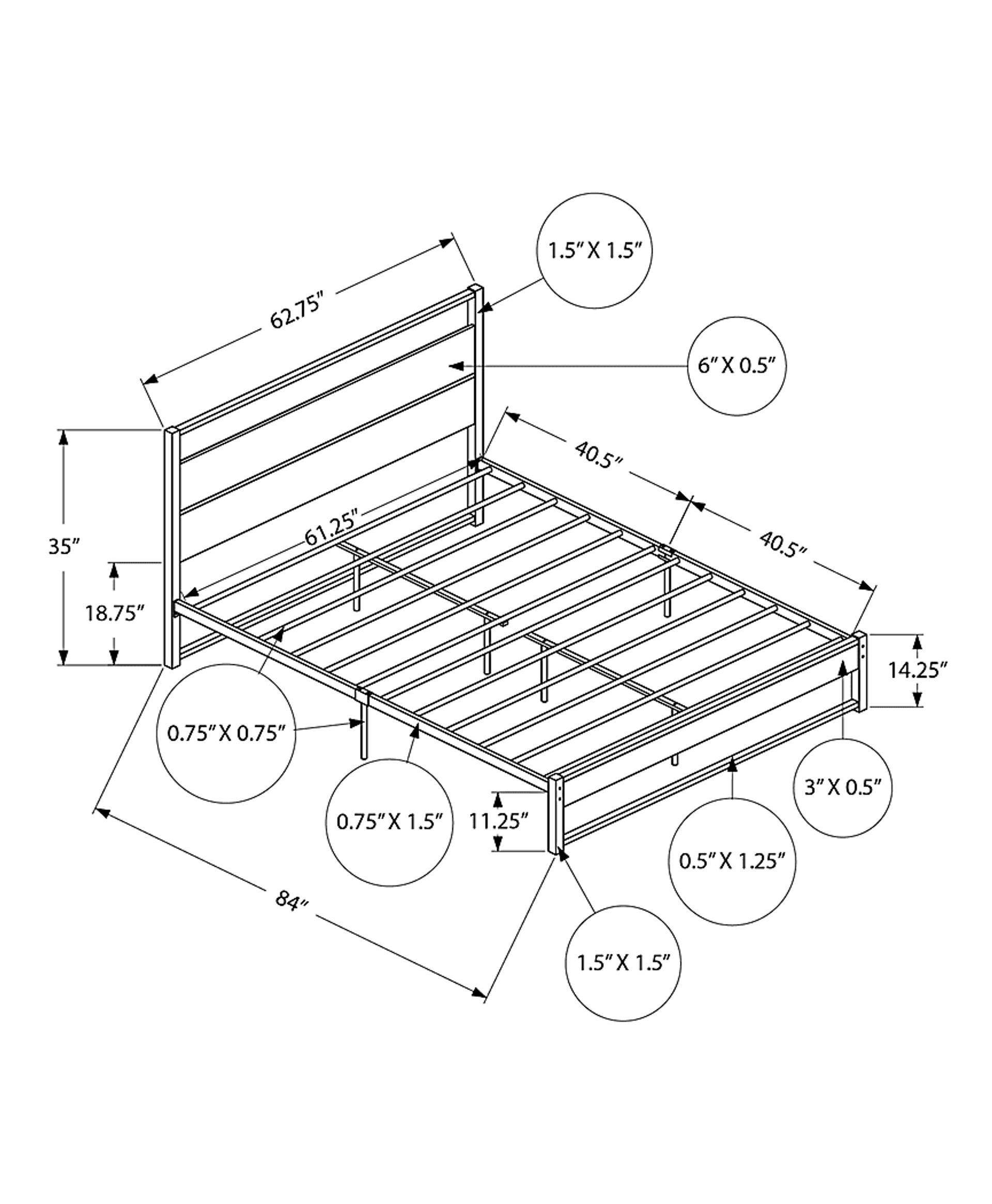 Zeusaid Gray Queen Bed - Image 3