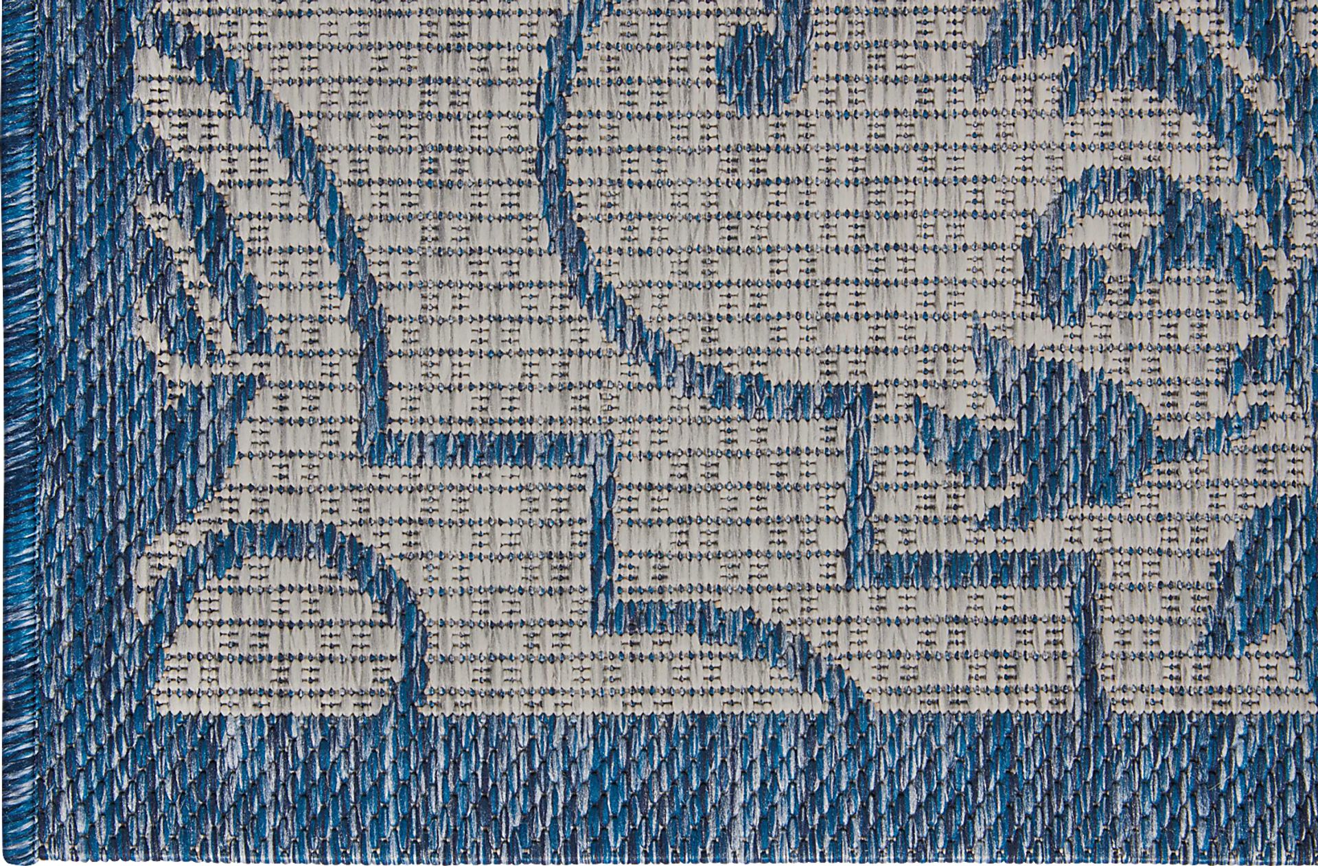 Zeyla Blue 5' x 7' Indoor/Outdoor Rug - Image 4