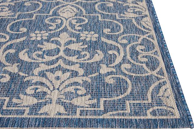 Zeyla Denim 5' x 7' Indoor/Outdoor Rug - Thumbnail - Image 4