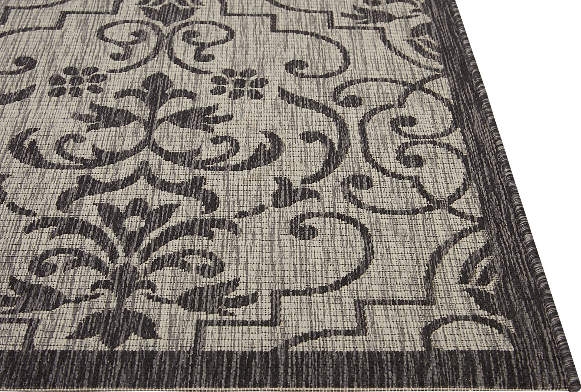 Zeyla Ivory 8' x 11' Indoor/Outdoor Rug - Image 3