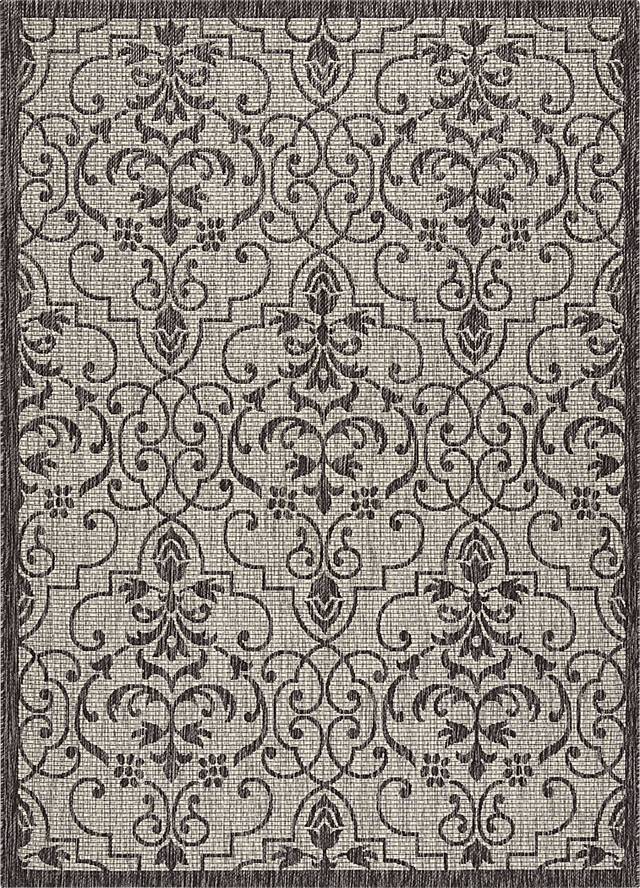 Zeyla Ivory 8' x 11' Indoor/Outdoor Rug - Thumbnail - Image 1