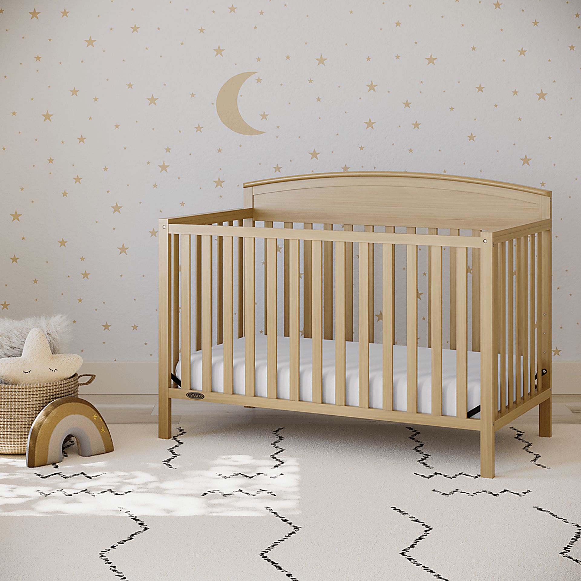 Zhandra Brown Convertible Crib - Image 2
