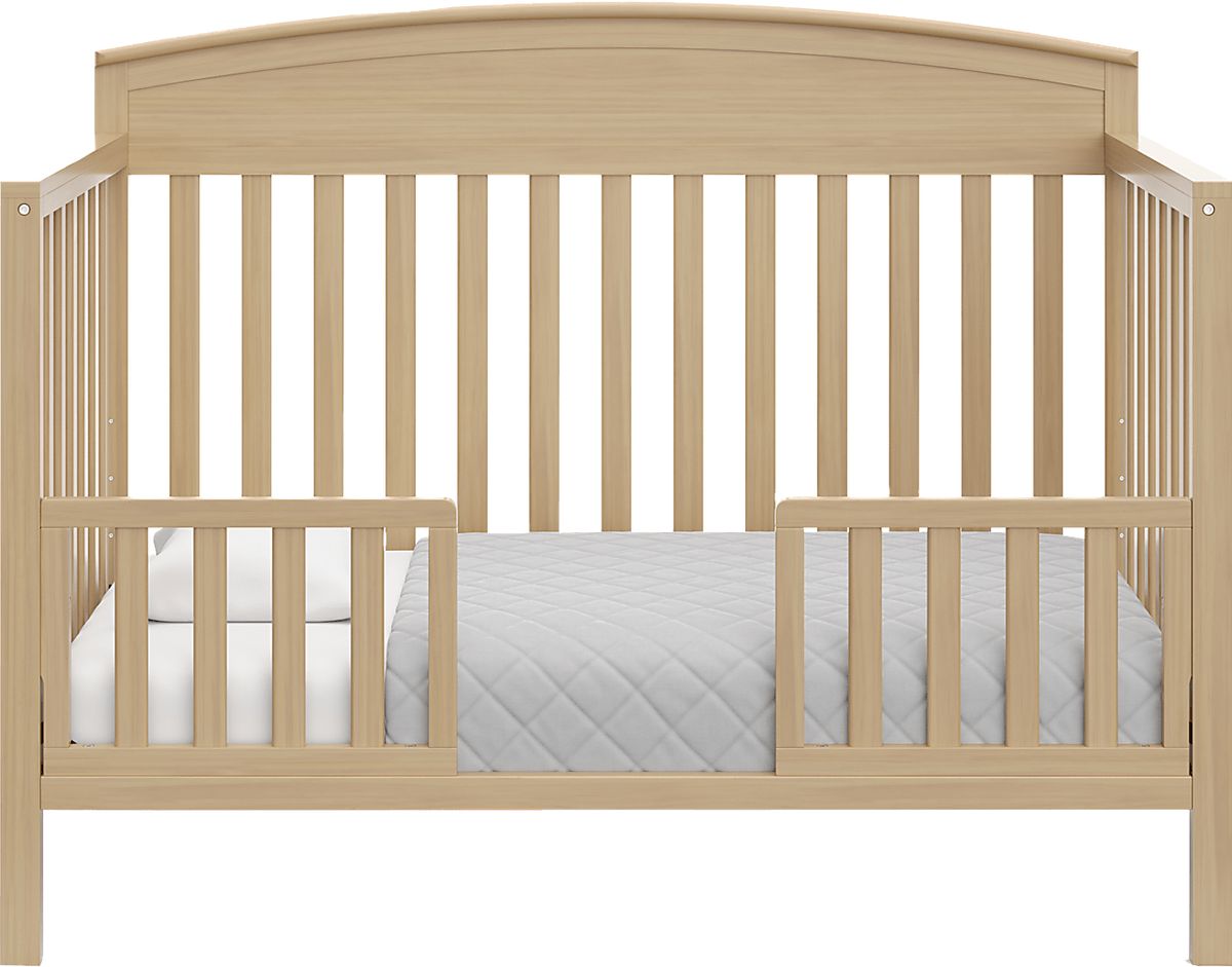 Zhandra Driftwood Light Wood Crib Rooms to Go