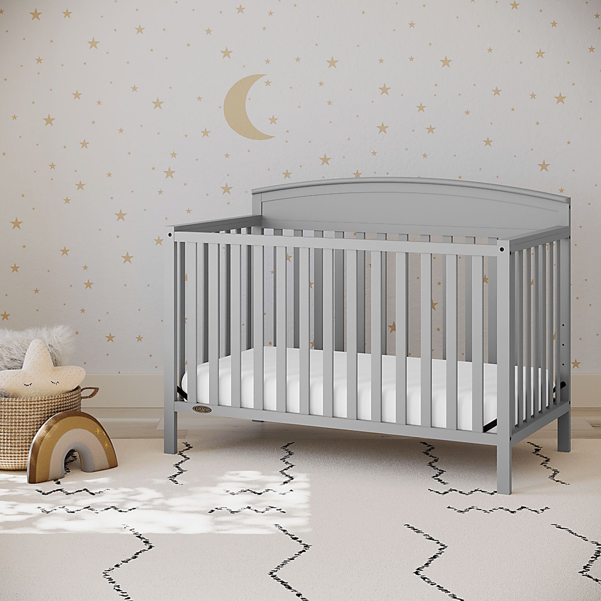 Zhandra Gray Convertible Crib - Image 2