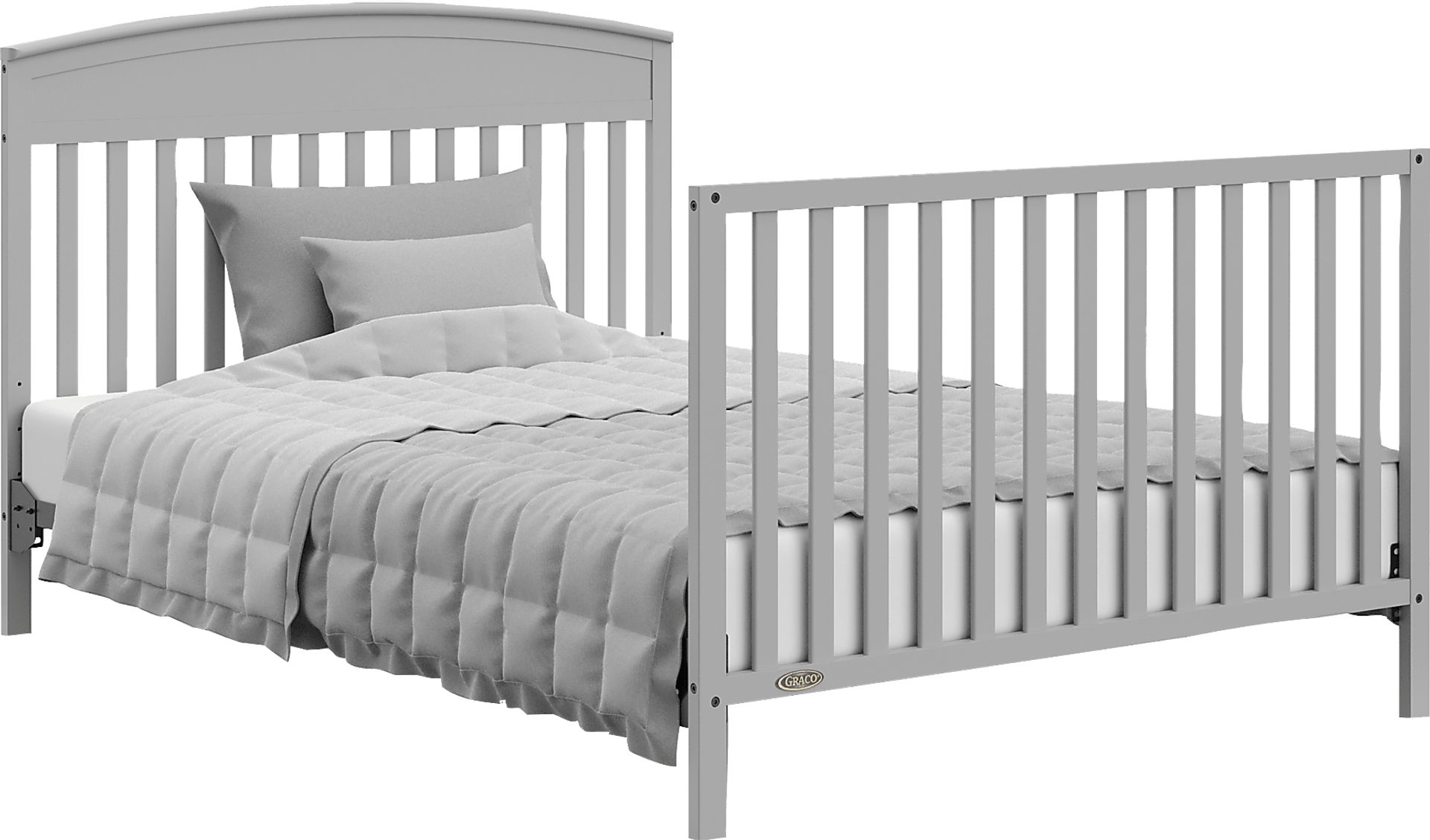 Zhandra Gray Convertible Crib - Image 4