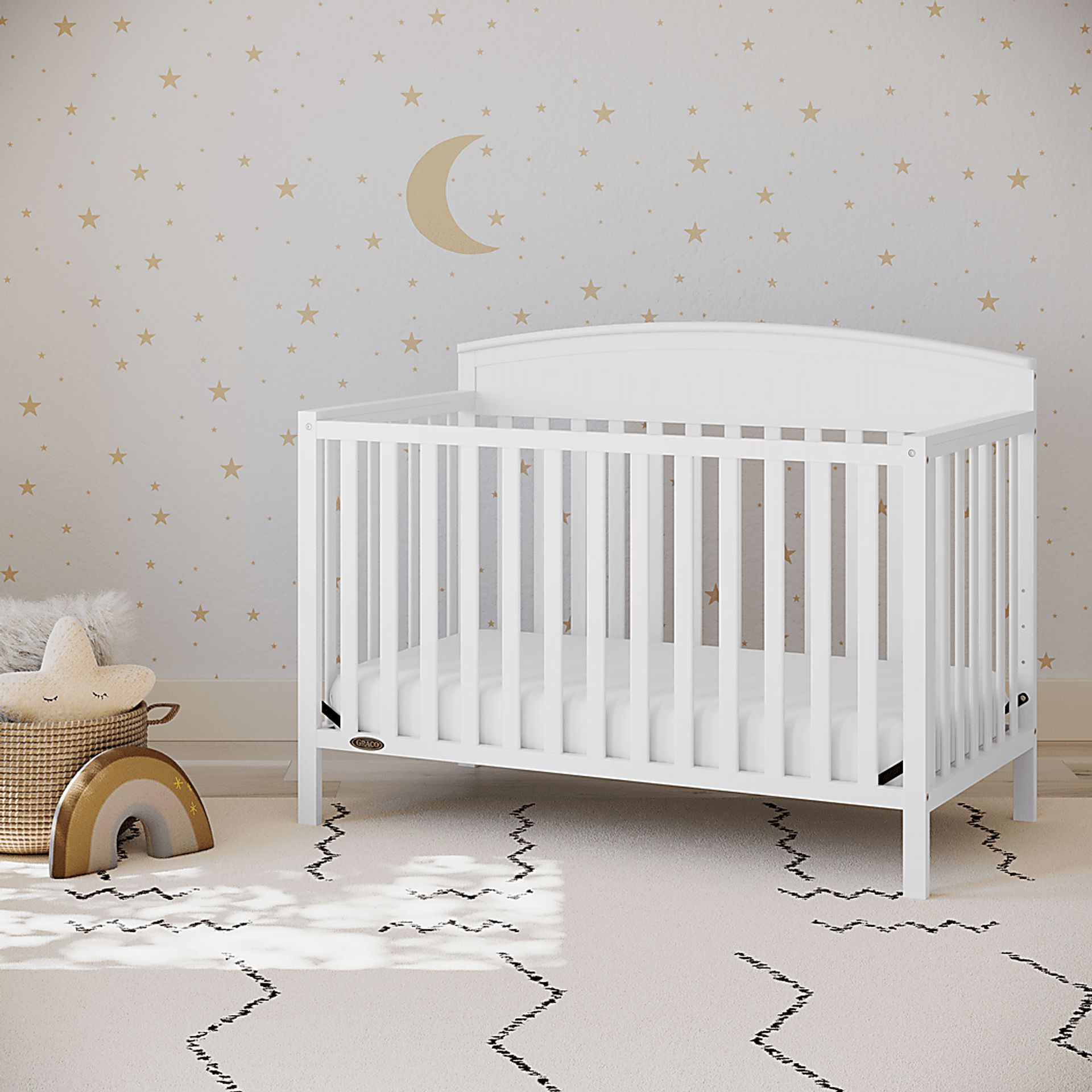 Zhandra White Convertible Crib - Image 2