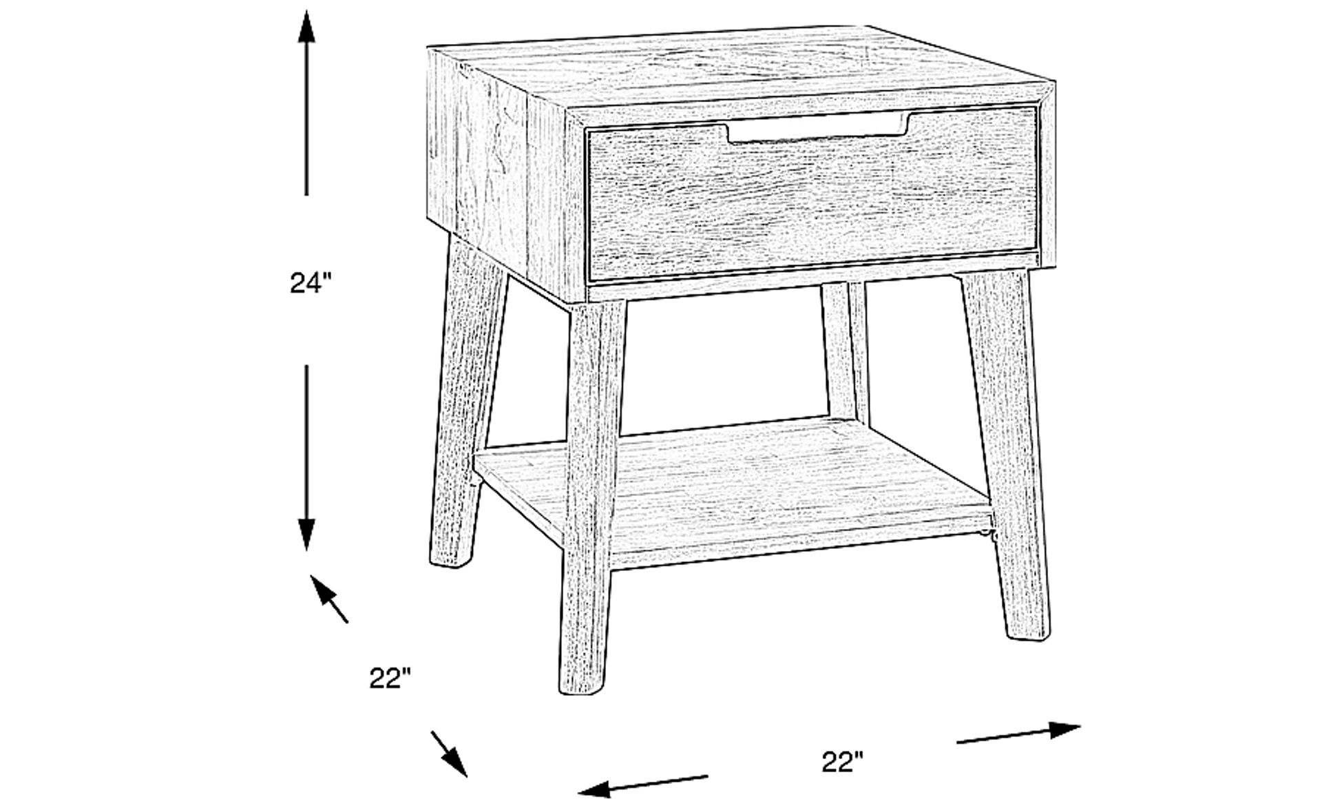 Dimension Image. Please refer to the Dimension Tab on this page for dimension details.
