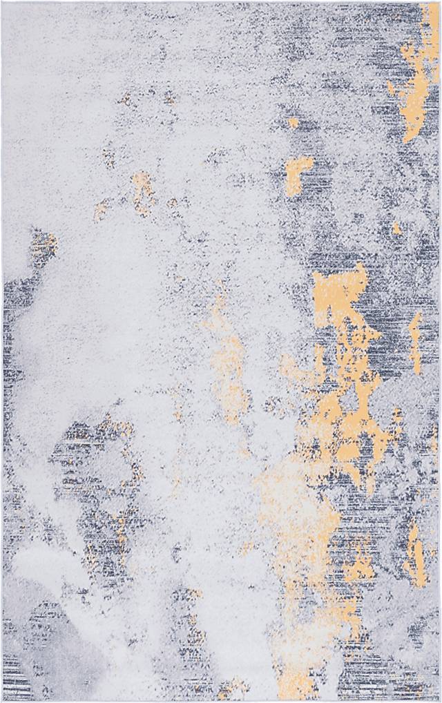 Zhoro Gray/Gold 6' x 9' Rug - Thumbnail - Image 1