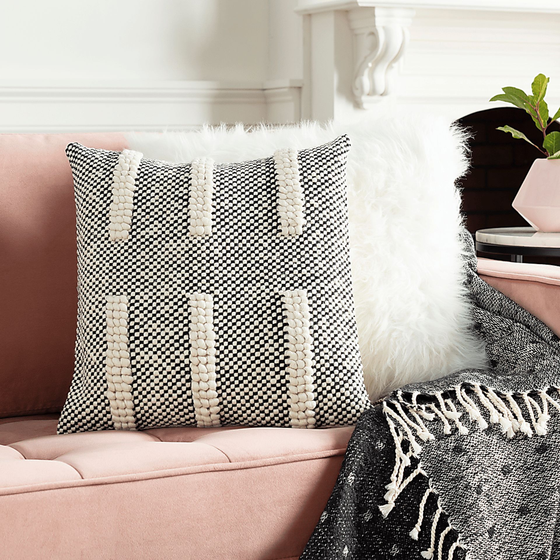 Zhuri Black Accent Pillow - Image 2