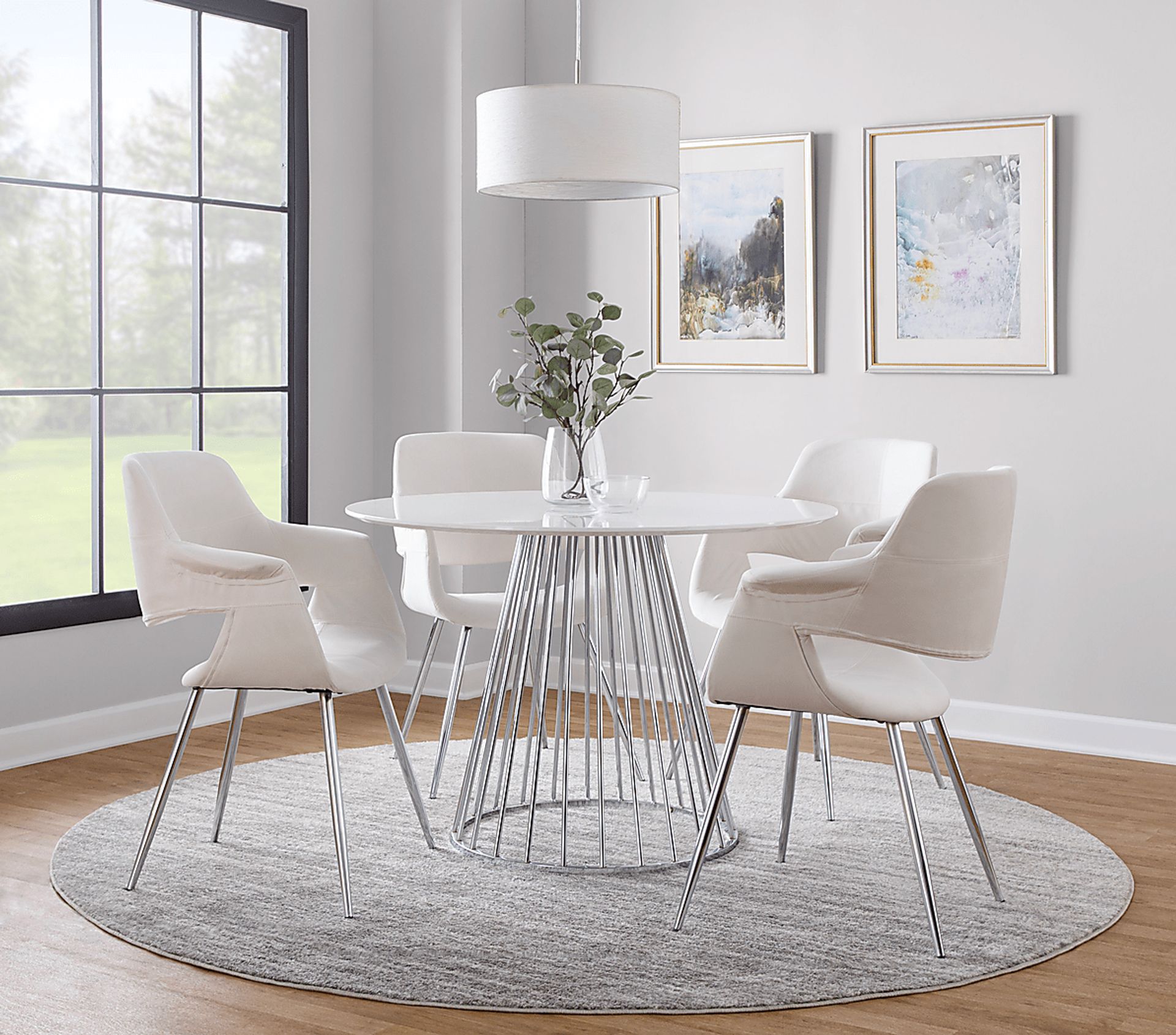 Ziercher II White Dining Table - Image 5