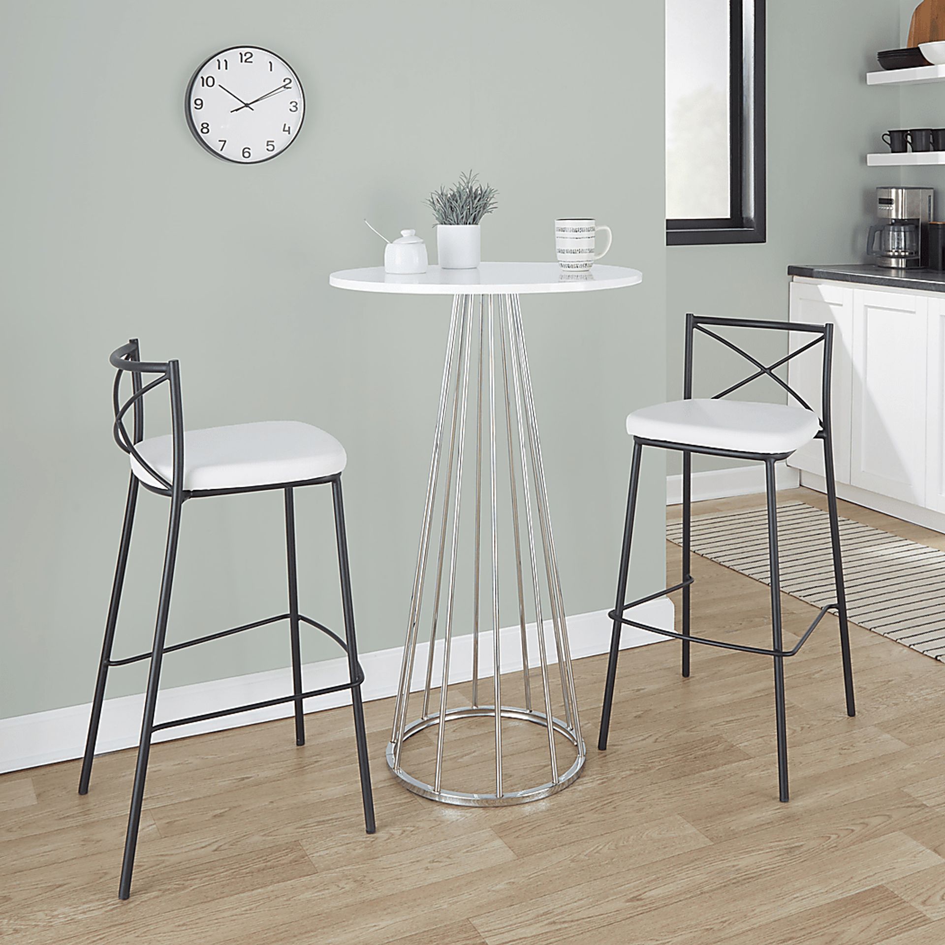 Zierdt Chrome Bar Height Table - Image 2