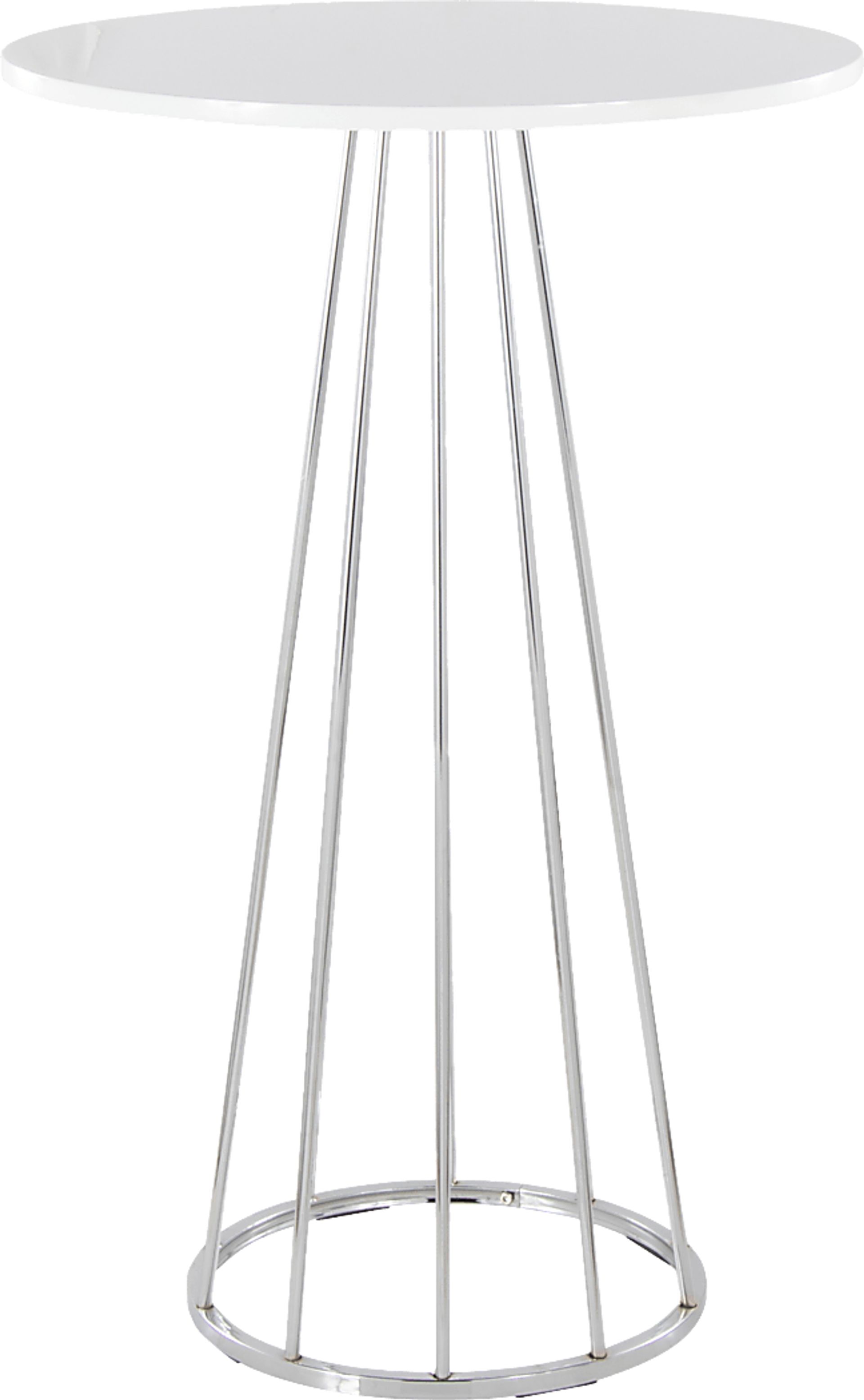 Zierdt Chrome Bar Height Table - Image 3