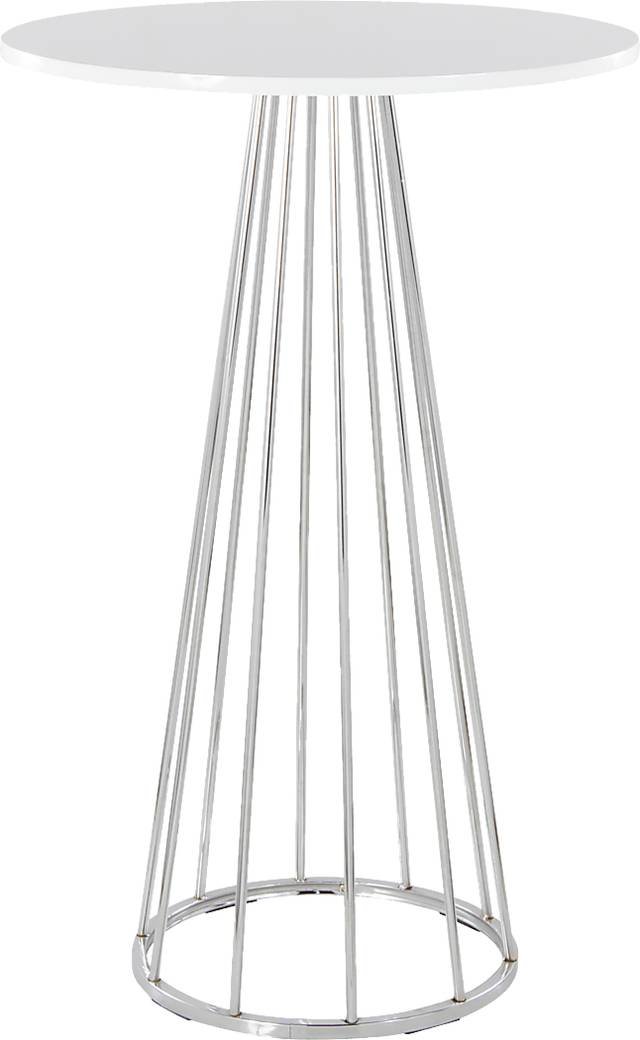 Zierdt Chrome Bar Height Table - Thumbnail - Image 1