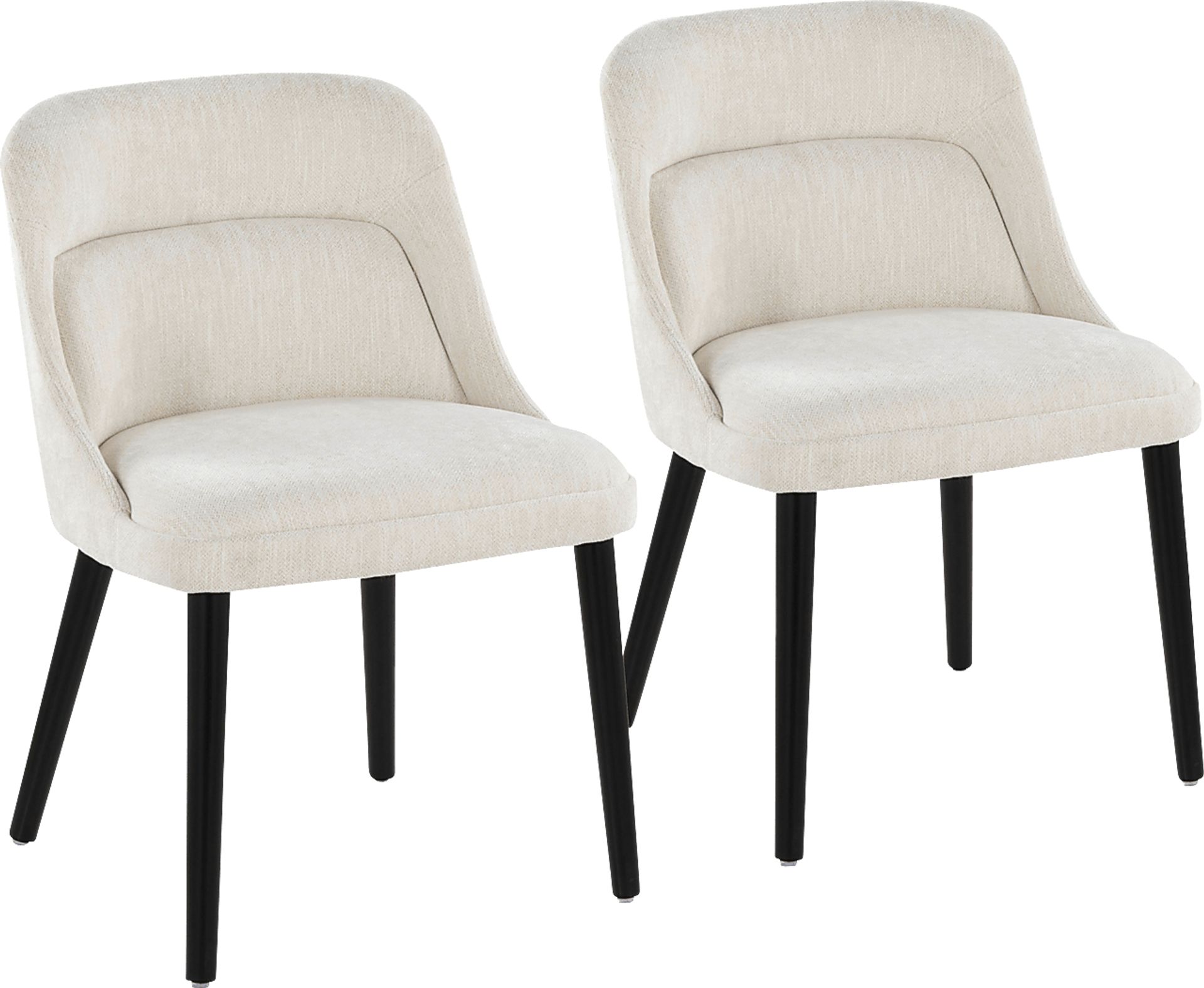 Zifra Cream Side Chair, Set of 2 - Image 1