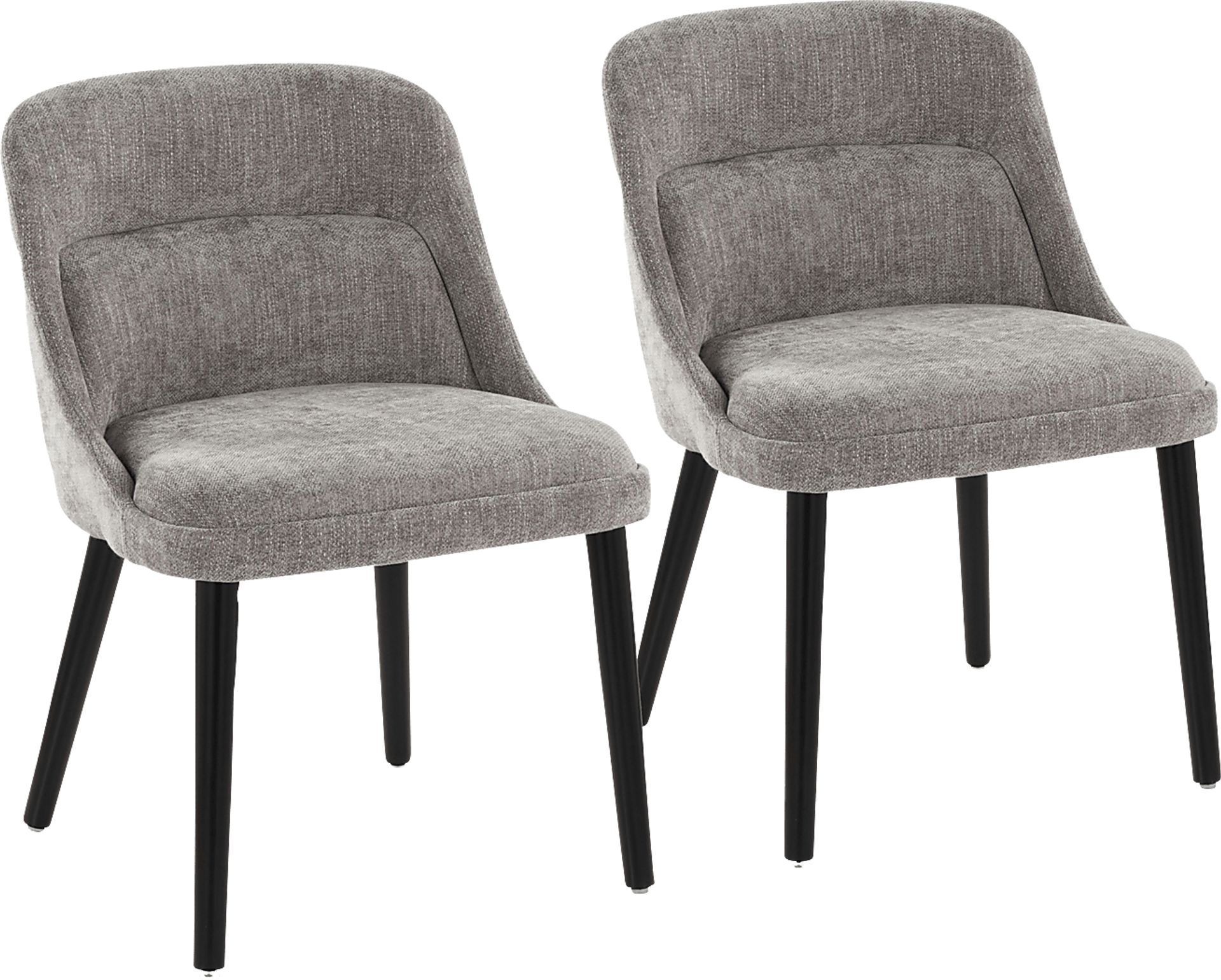 Zifra Gray Side Chair, Set of 2 - Image 1