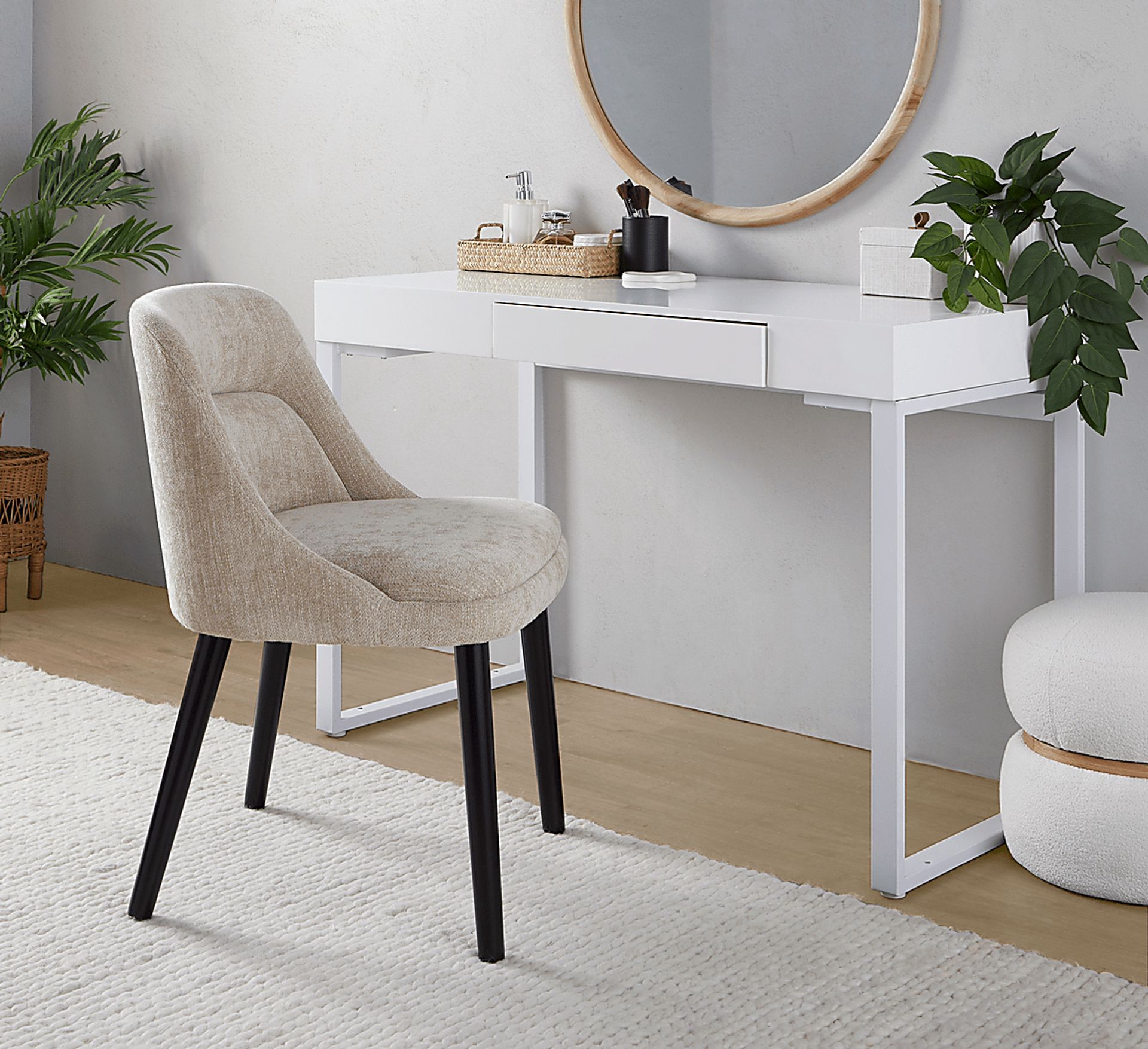 Zifra Tan Side Chair, Set of 2 - Image 3