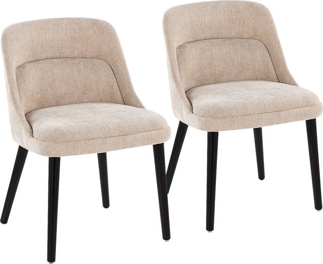 Zifra Tan Side Chair, Set of 2 - Thumbnail - Image 1