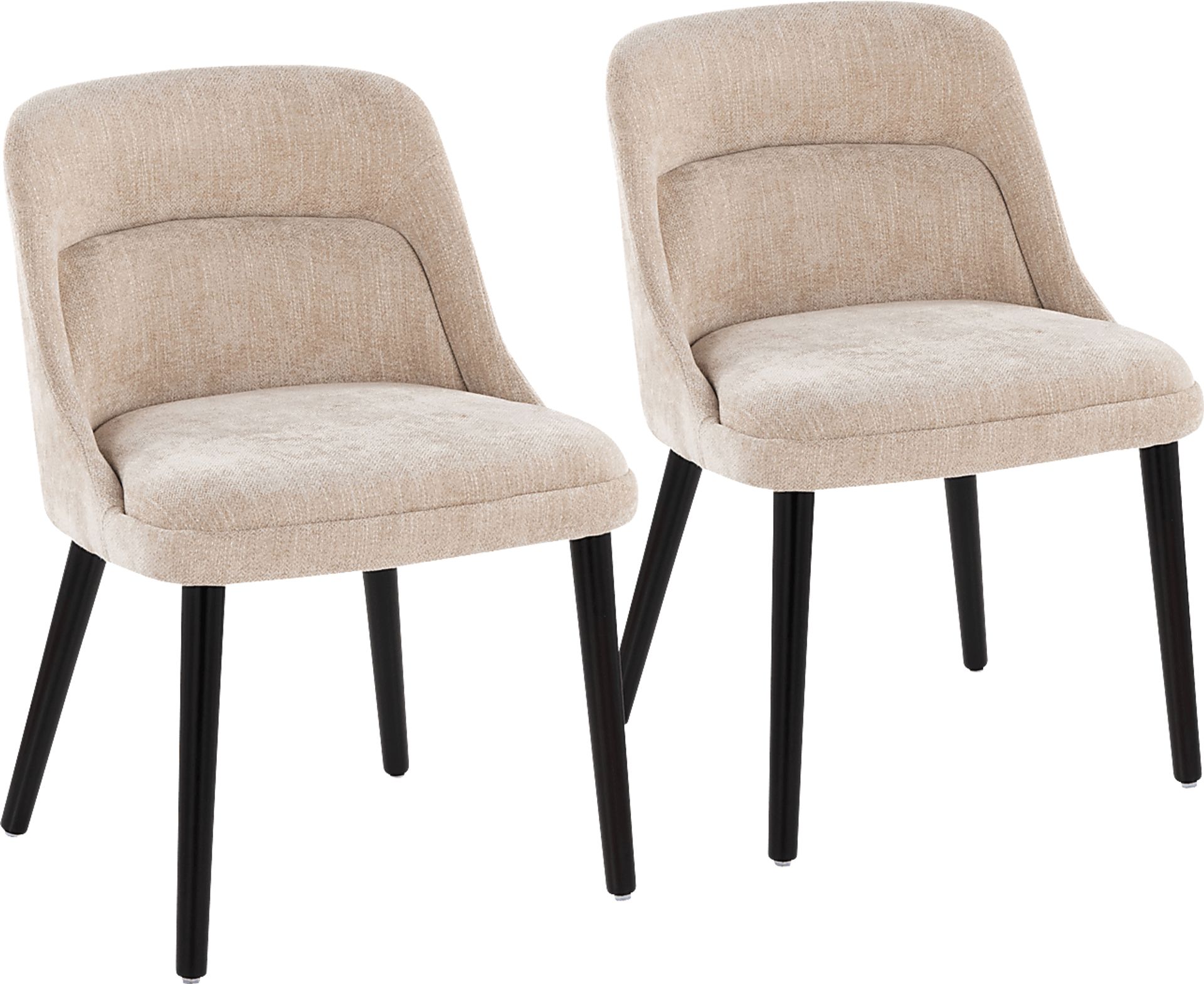Zifra Tan Side Chair, Set of 2 - Image 1