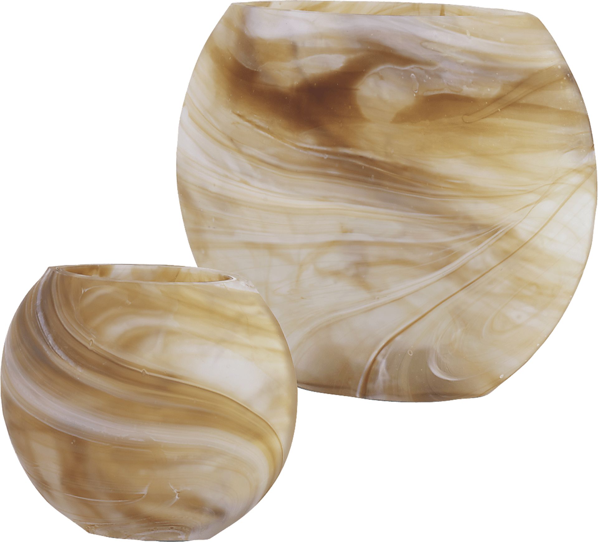 Zillah Brown Vase, Set of 2 - Image 1