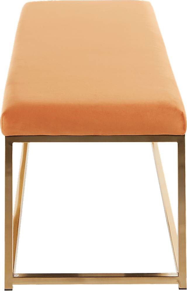 Zimpel Orange Accent Bench - Thumbnail - Image 2