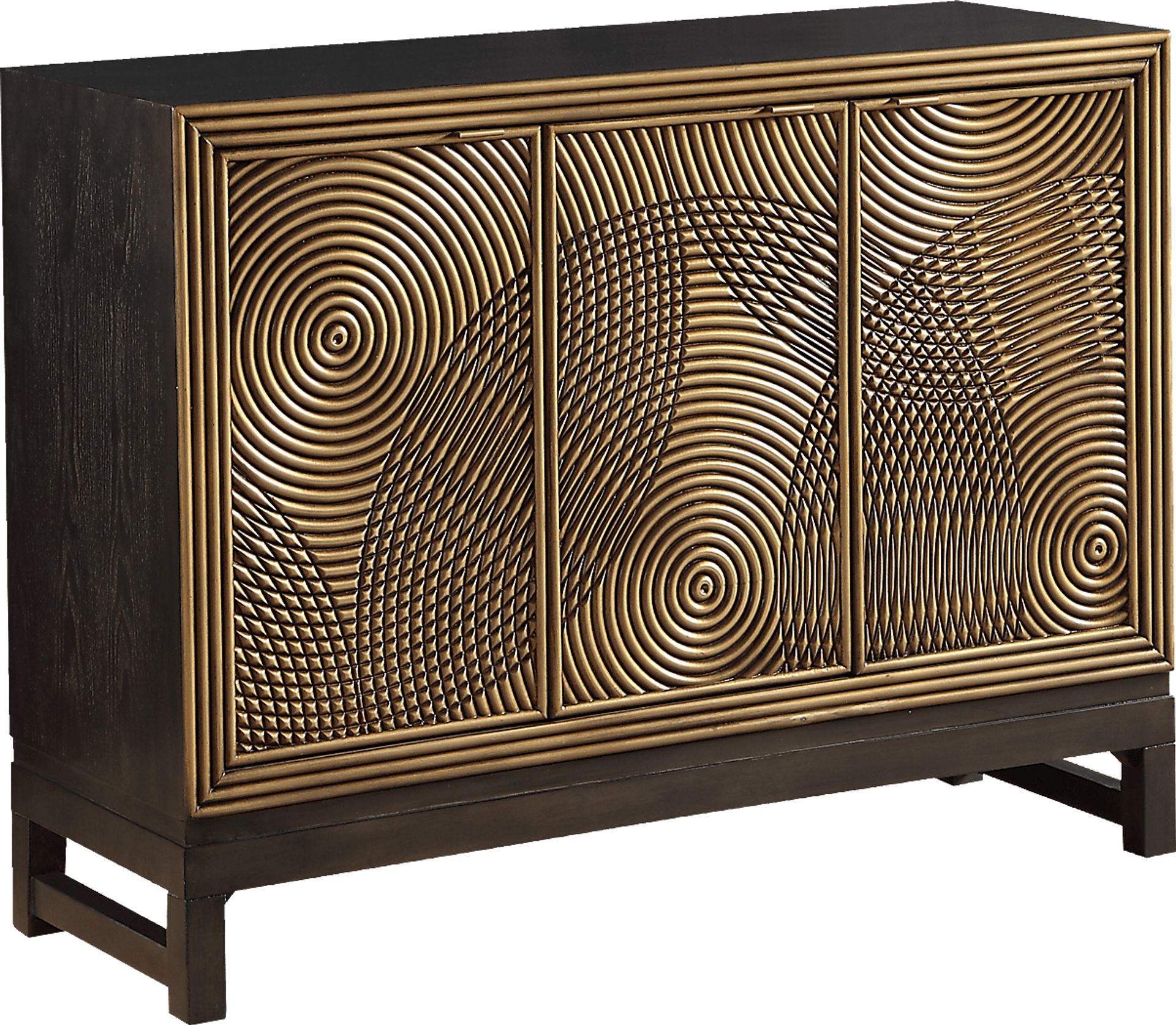 Zin Circles Black Credenza - Image 1
